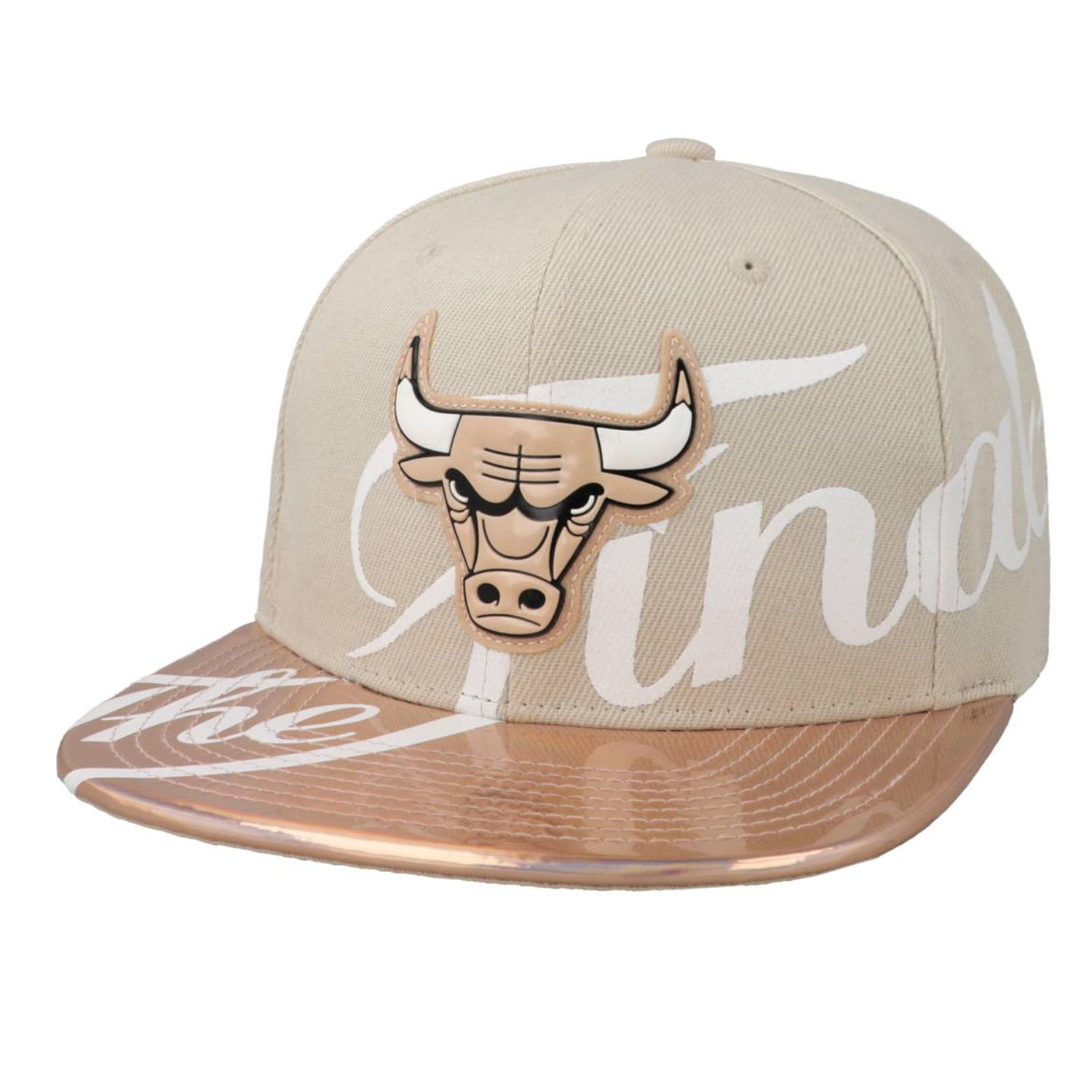 Gorra M&N NBA Finals Wrap Snapback Bulls Beige