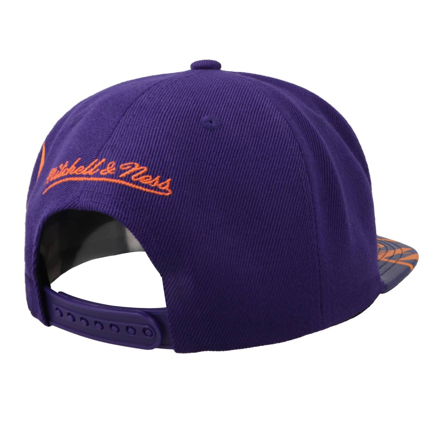 Gorra M&N NBA Finals Wrap Snapback Bulls Morada Naranja