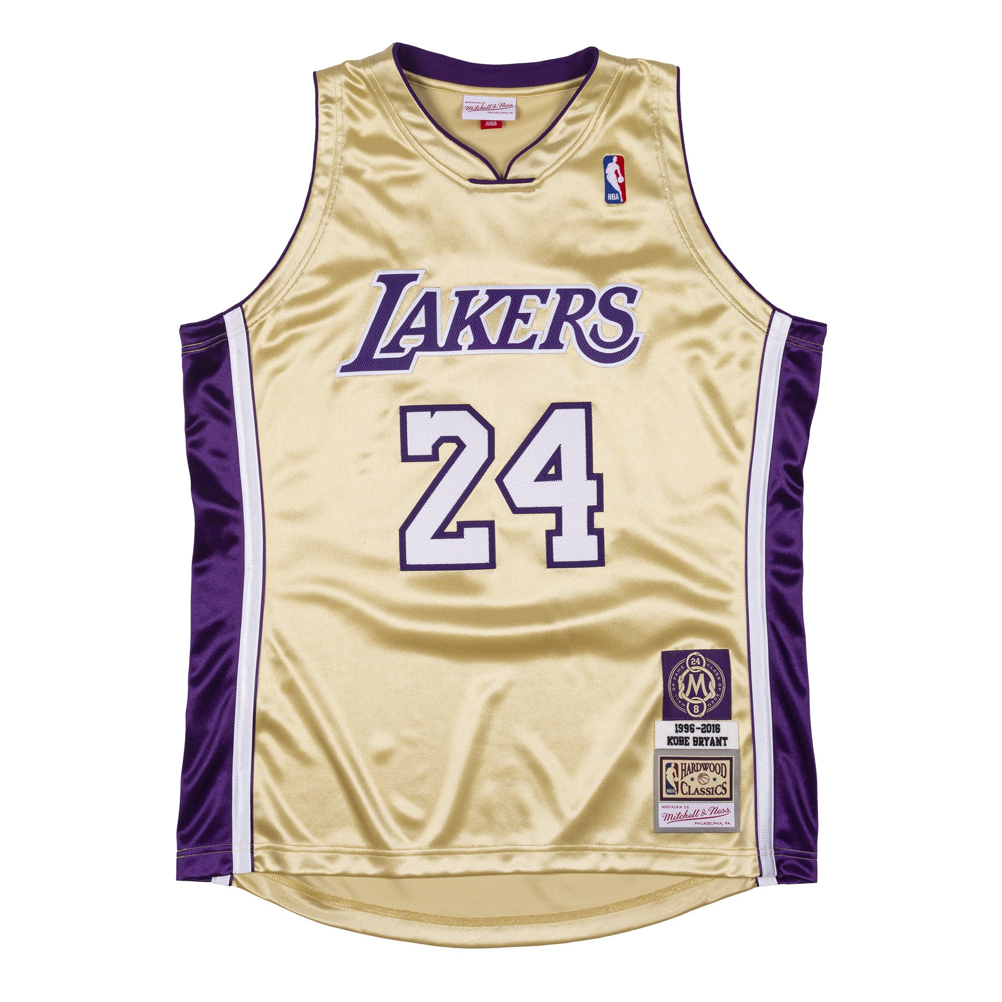 NBA Authentic Jersey Lakers 1996 Kobe Bryant Gold