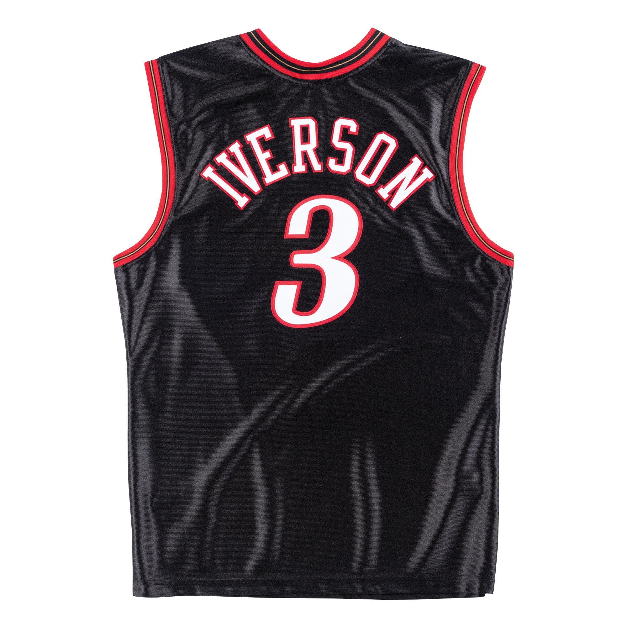 NBA Authentic Road Finals Jersey 76ers 00 Allen Iverson