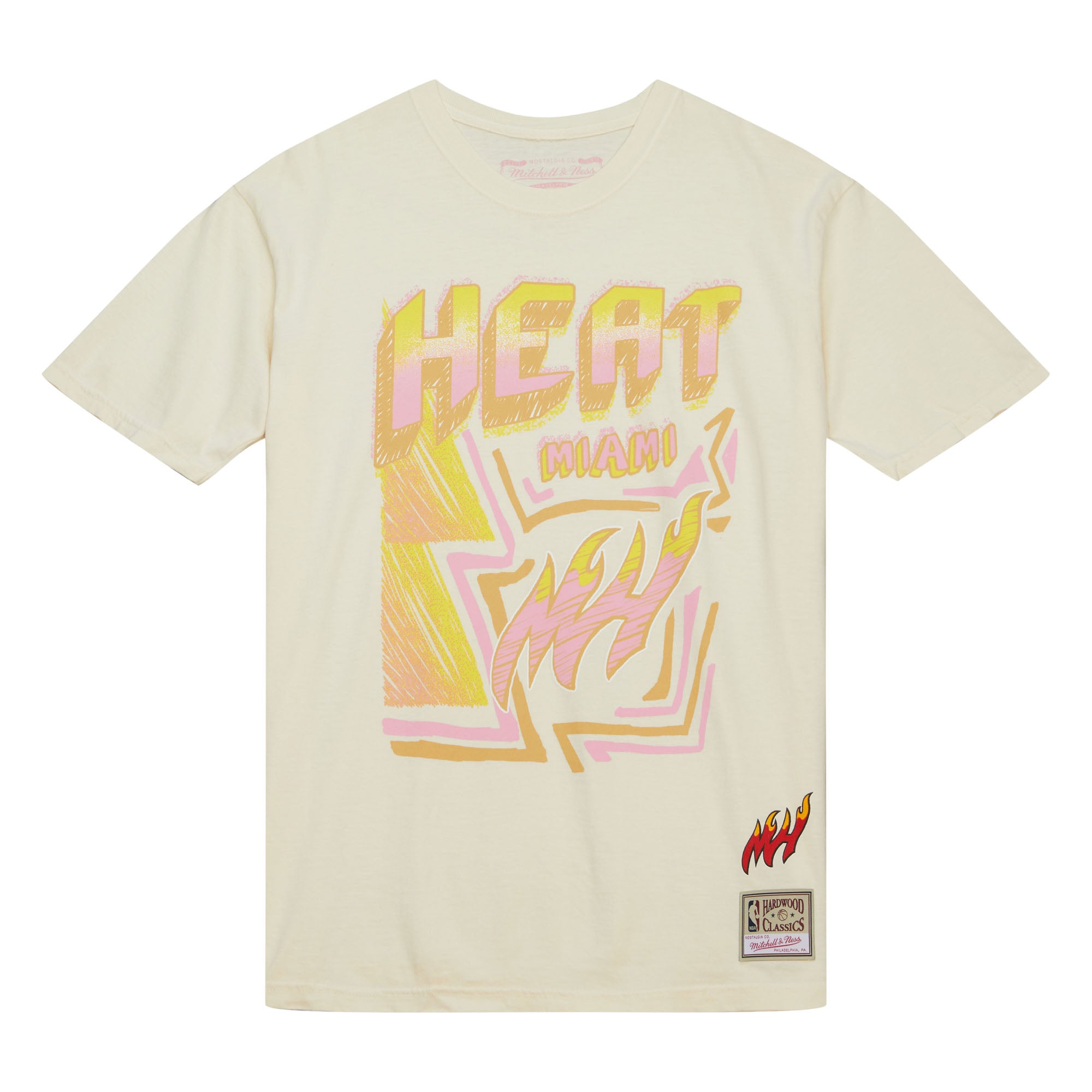 Playera NBA Sidewalk Sketch Ss Tee Hwc Heat