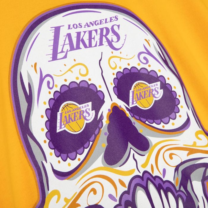 Playera Sugar Skull Tee Lakers Yellow