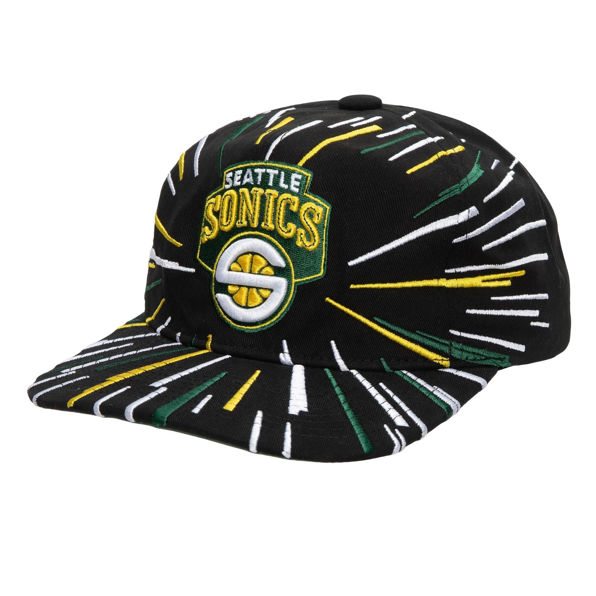 Gorra Burst Deadstock Snapback Hwc Super Sonics Blck