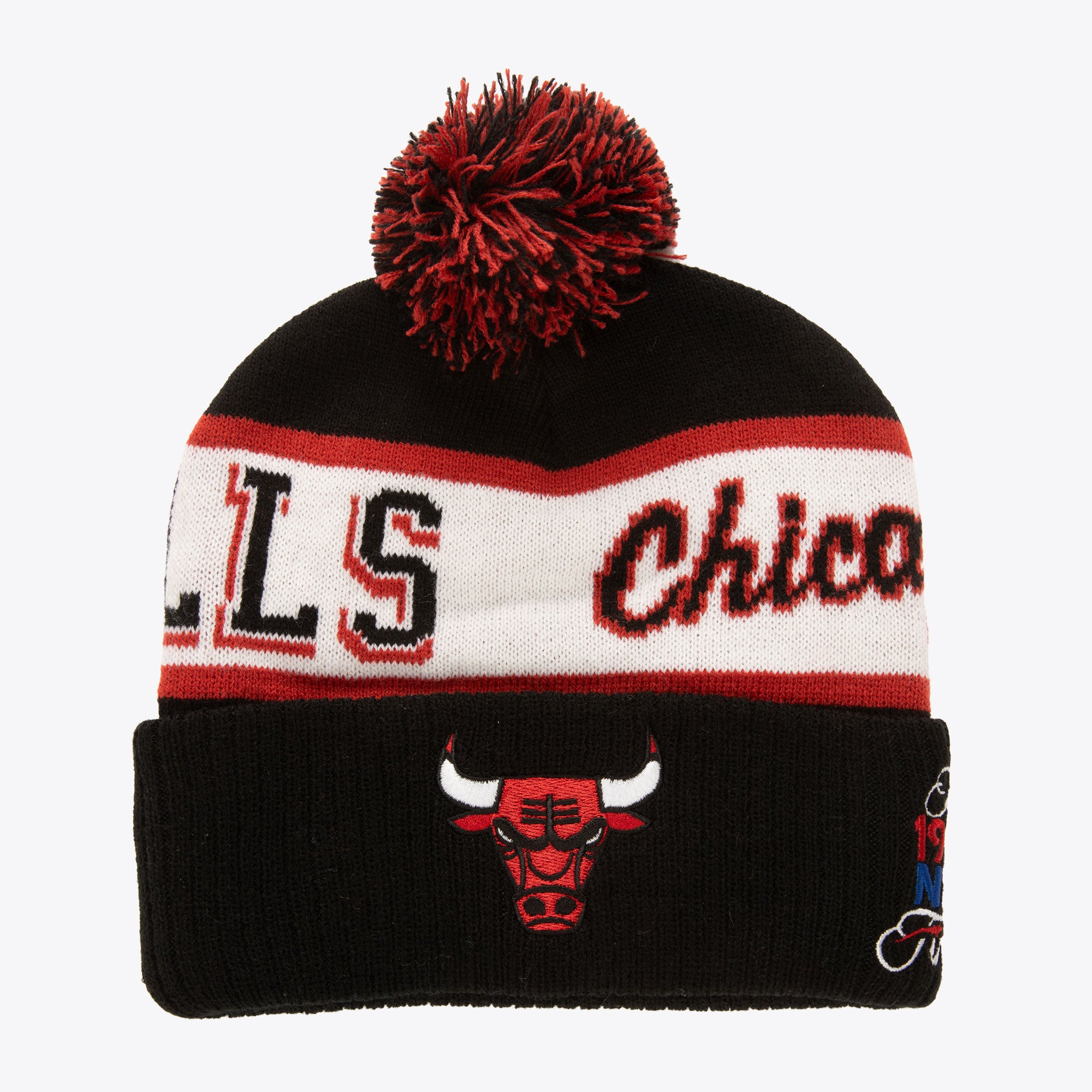 Beanie M&N NBA Block Sweep Pom Knit Hwc Bulls