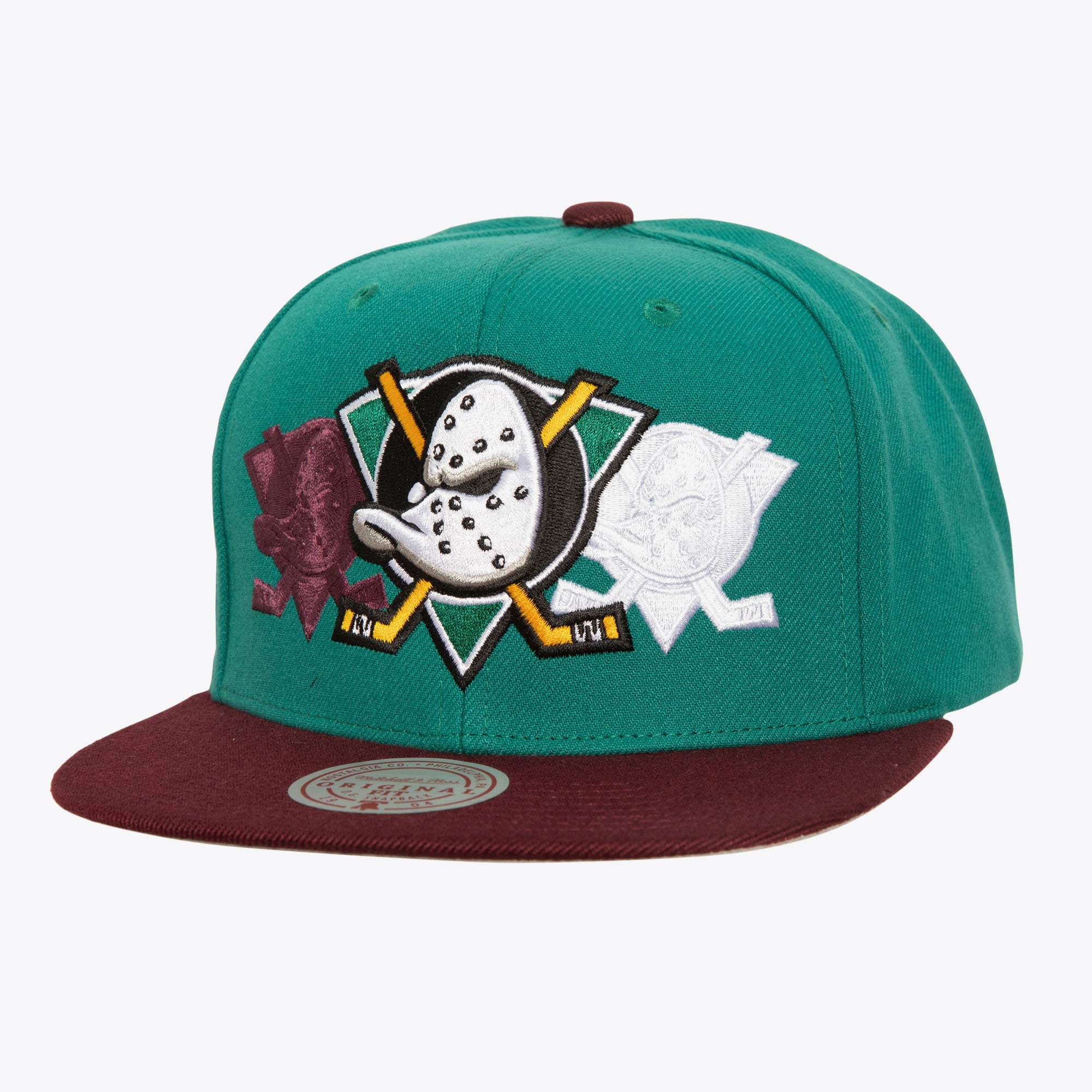 Gorra M&N NHL Triple Up Snapback Vntg Ducks