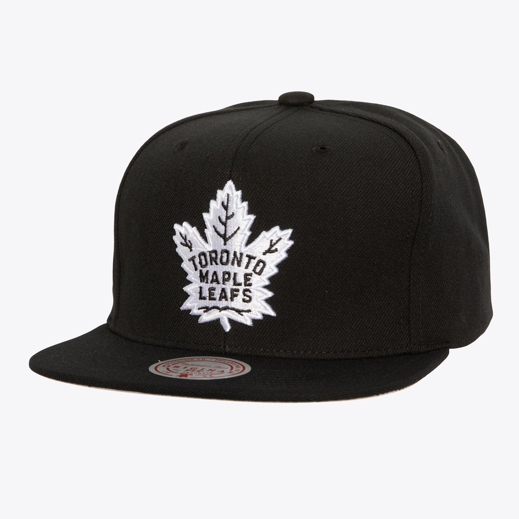 Gorra NHL Evergreen Black White Snapback Maple Leafs