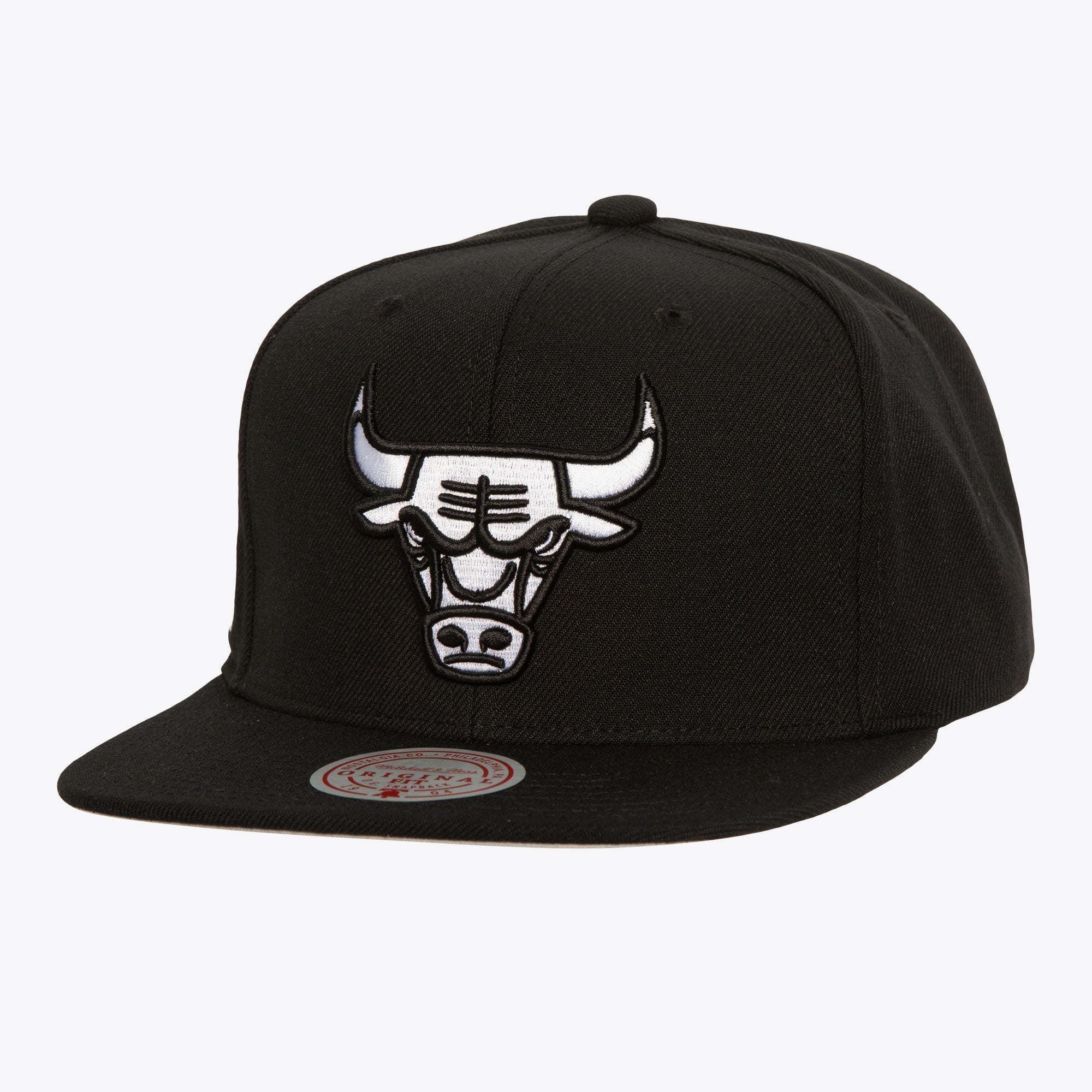 Gorra M&N NBA Evergreen Black White Snapback Bulls