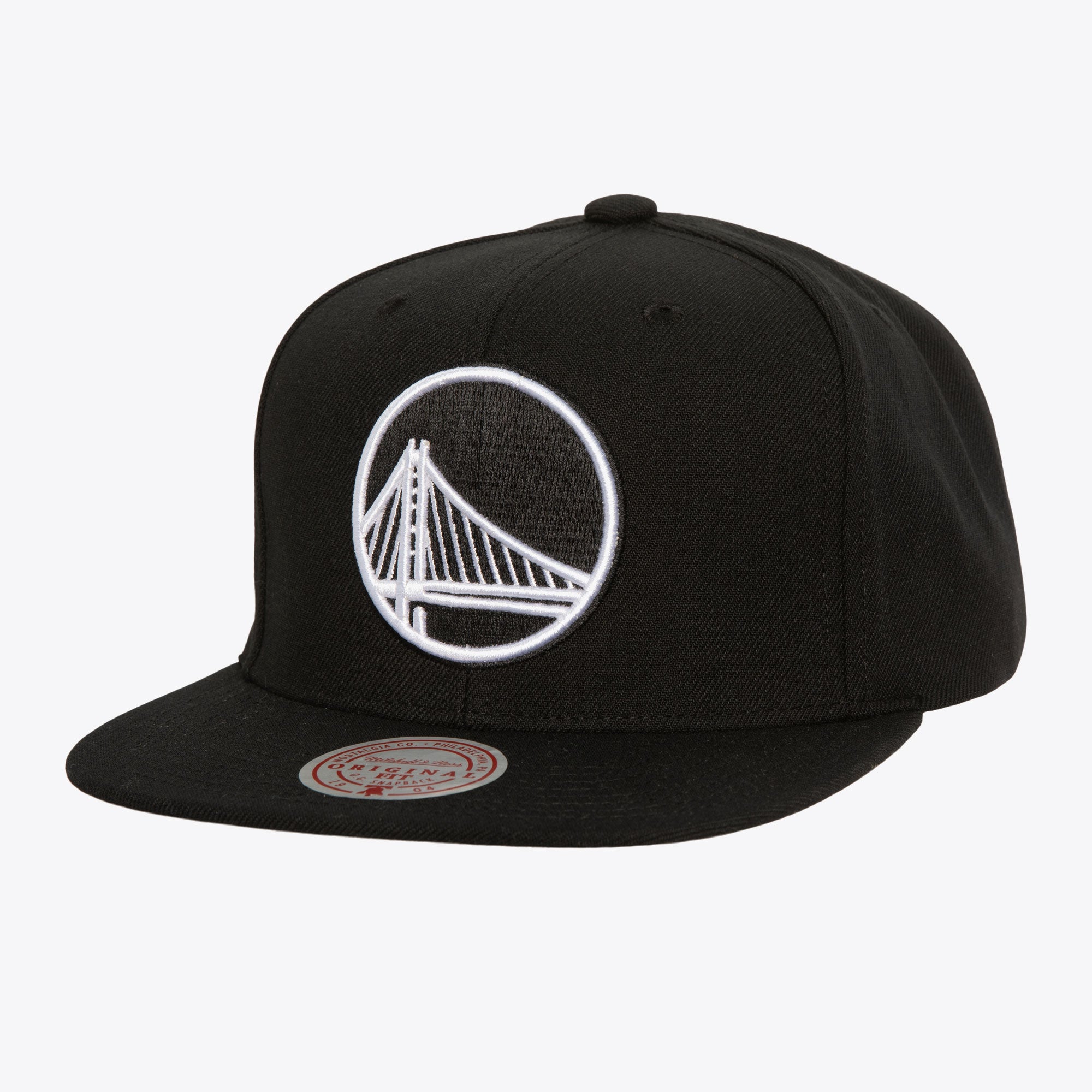 Gorra M&N NBA Evergreen Black White Snapback Warriors