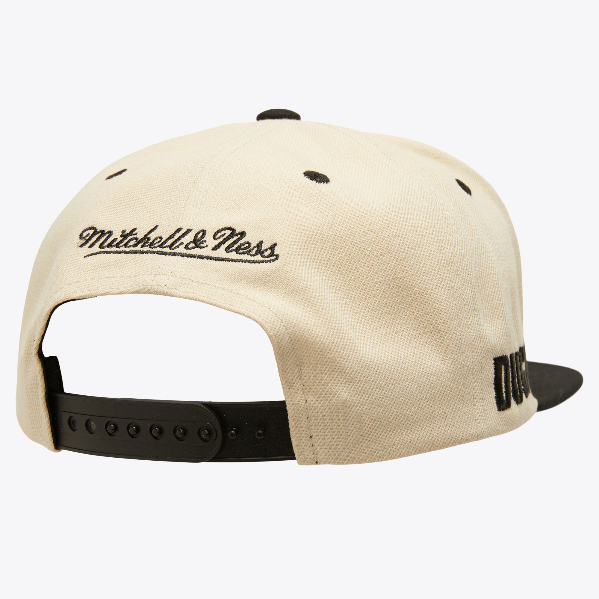 Gorra M&N NHL Evergreen Cream Black Snapback Vntg Ducks