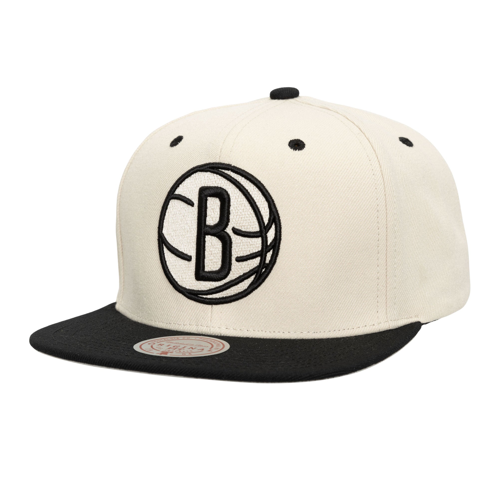 Gorra M&N NBA Evergreen Cream Black Snapback Nets