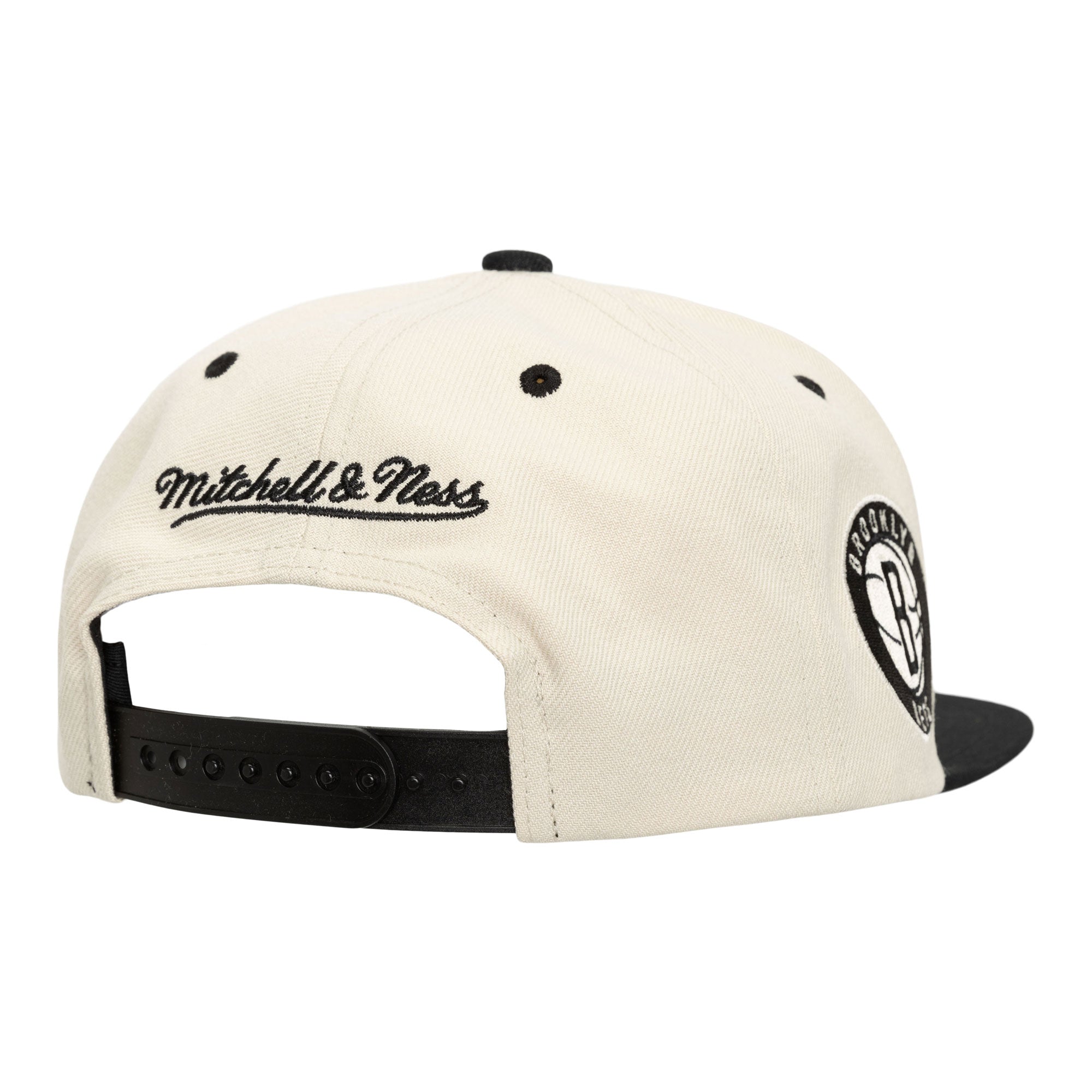 Gorra M&N NBA Evergreen Cream Black Snapback Nets