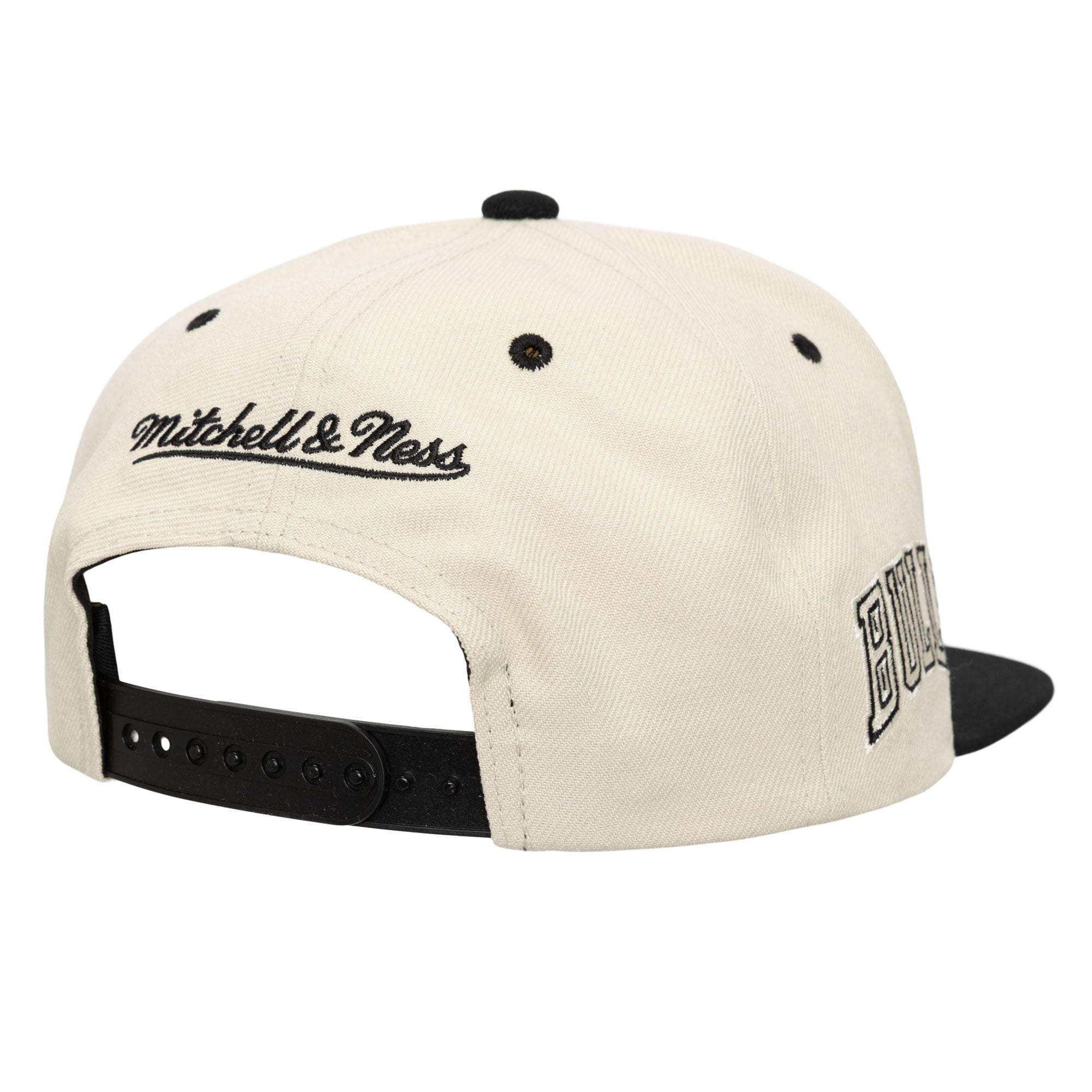 Gorra M&N NBA Evergreen Cream Black Snapback Bulls