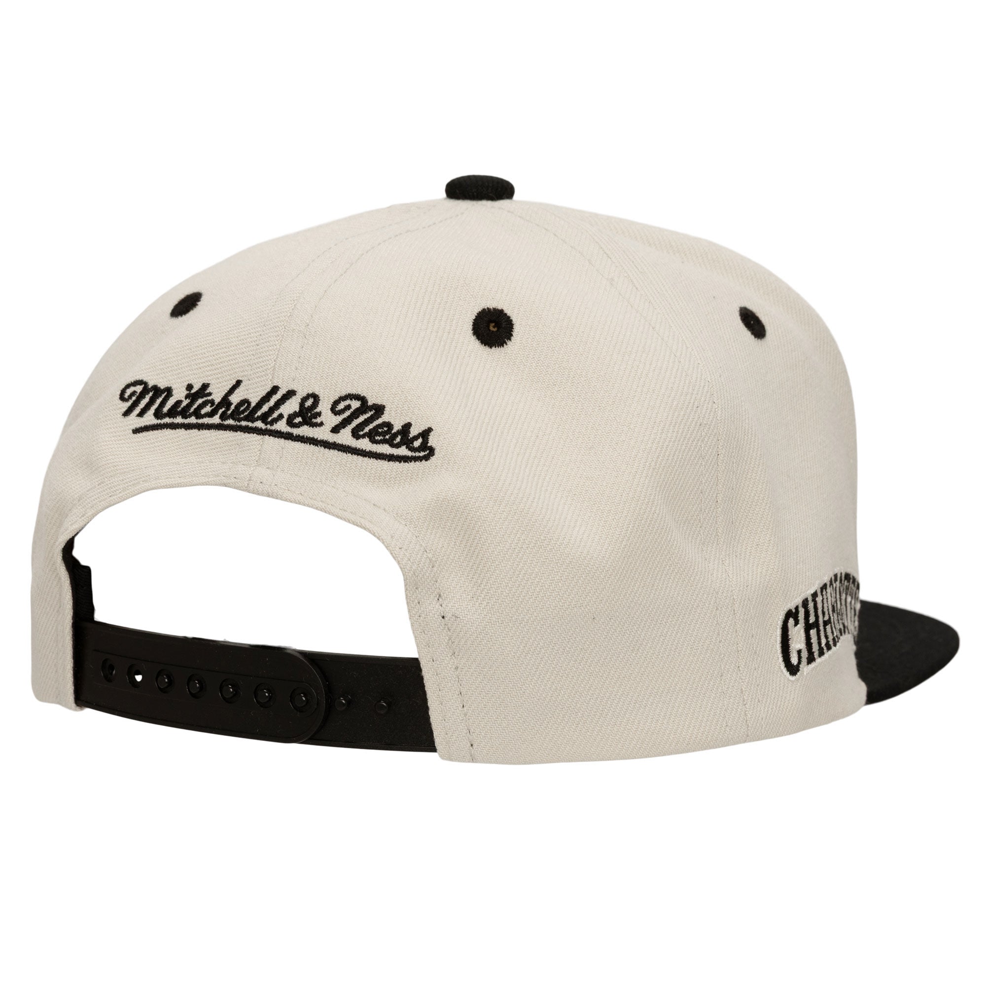 Gorra M&N NBA Evergreen Cream Black Snapback Hwc Hornets
