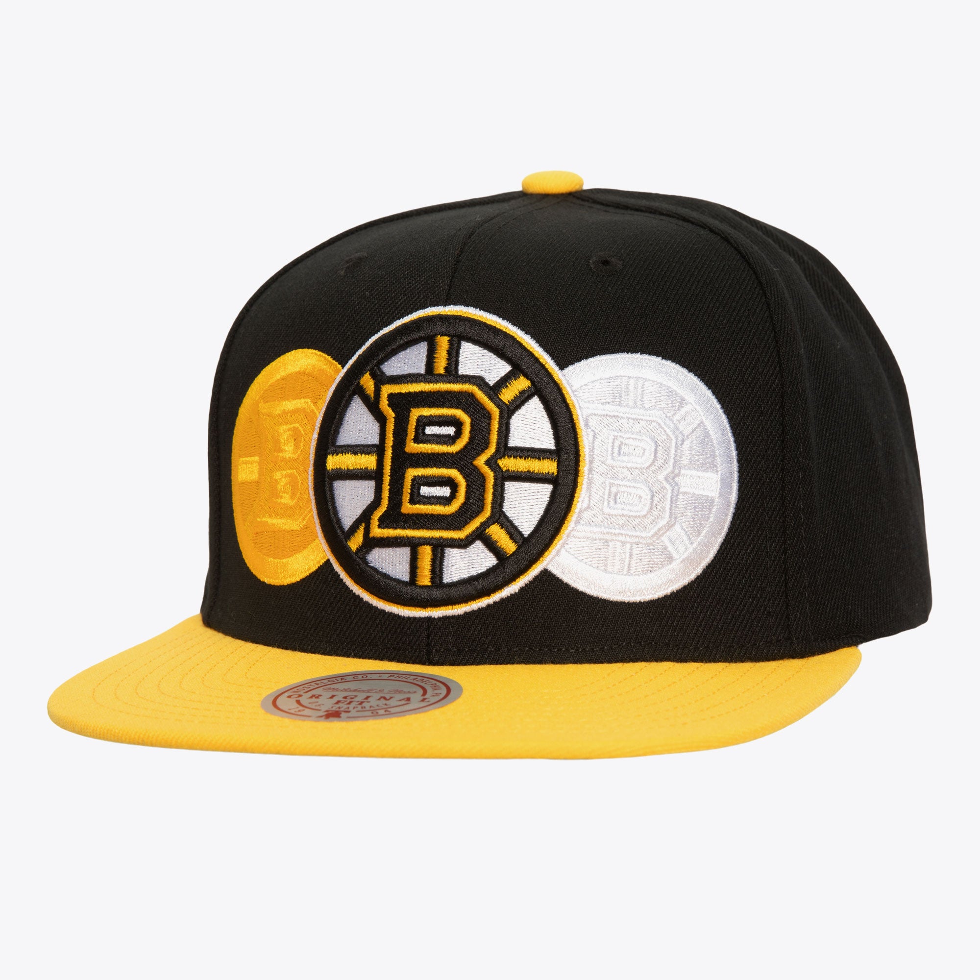 Gorra M&N NHL Triple Up Snapback Bruins