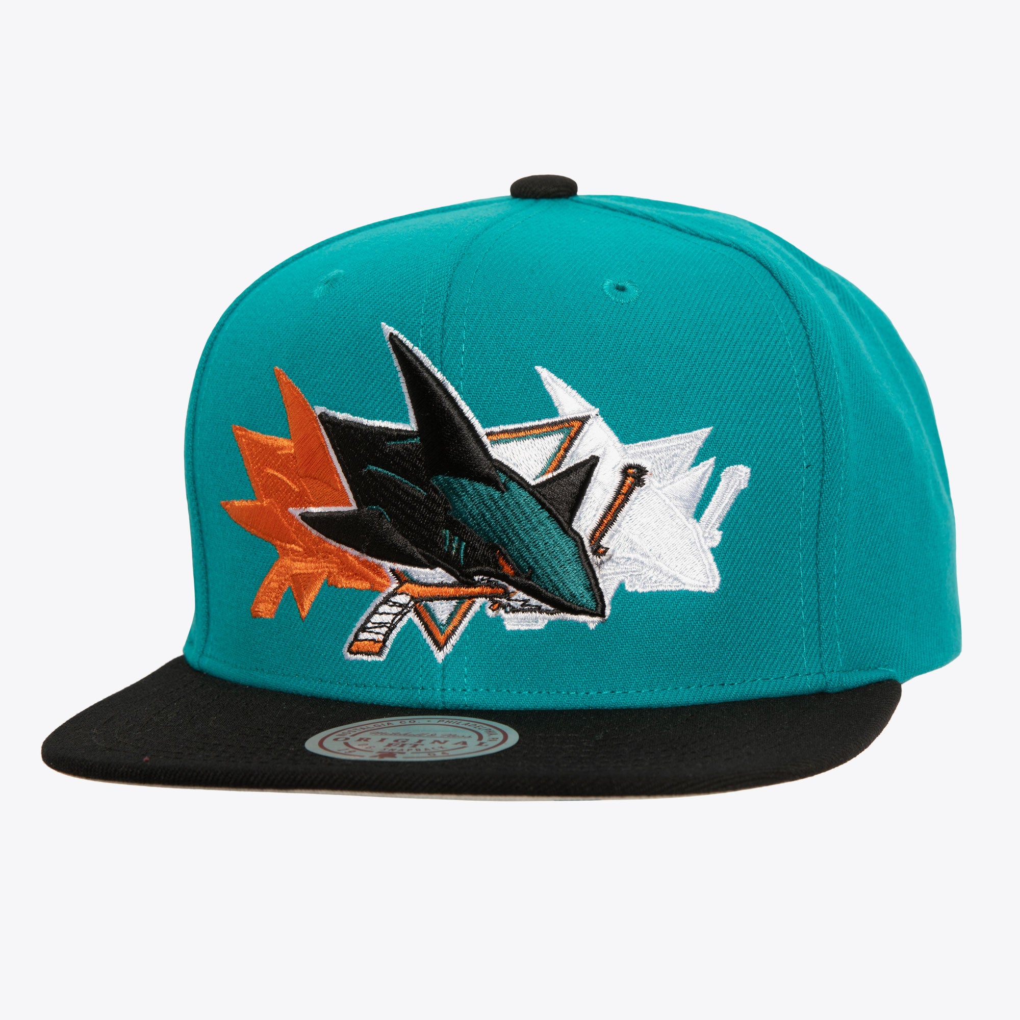 Gorra M&N NHL Triple Up Snapback Sharks