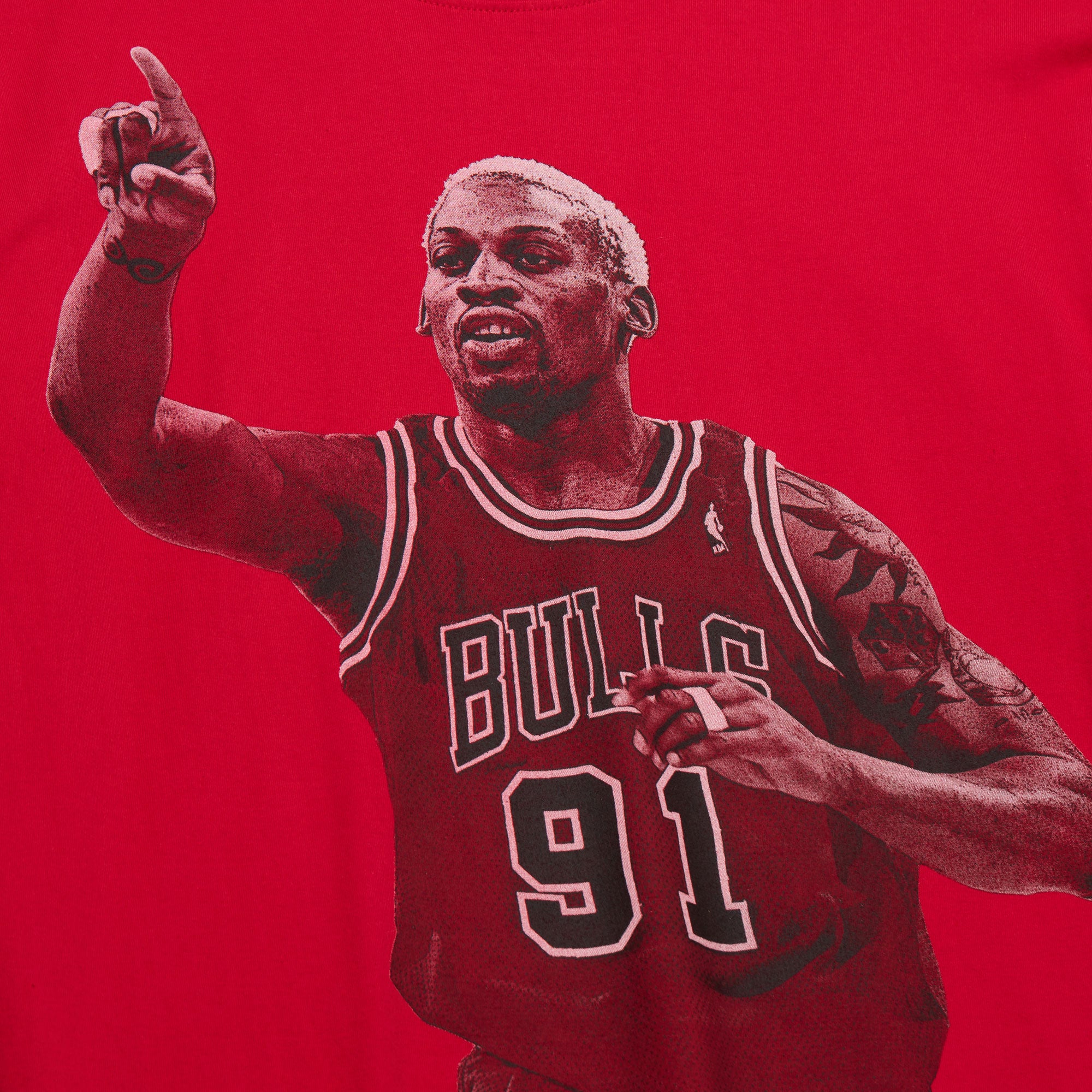 Tee M&N NBA Ultimate Player Tee Vintage Logo Bulls Dennis Rodman