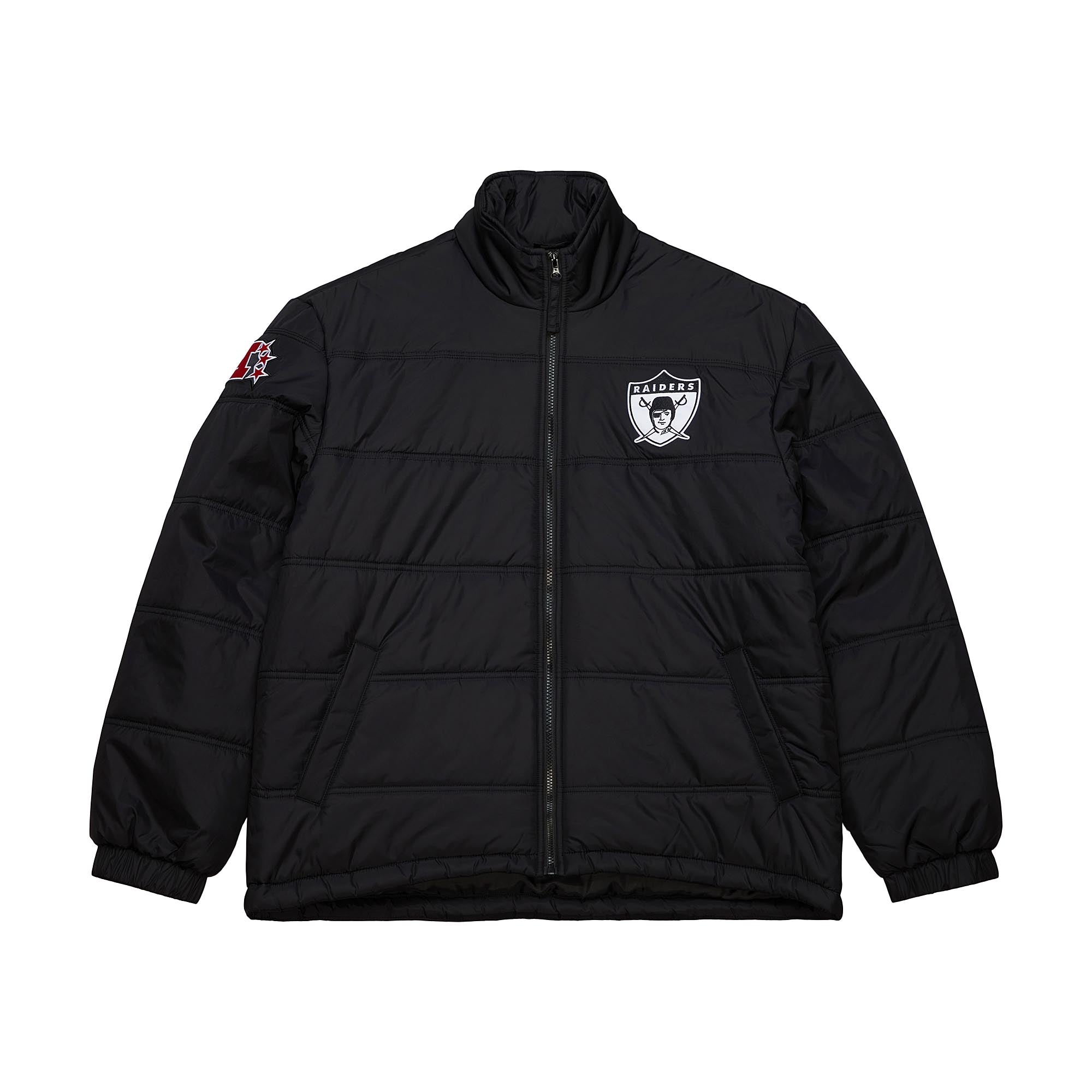 Chamarra NFL In The Clutch Puffer Vintage Logo Raiders AFC