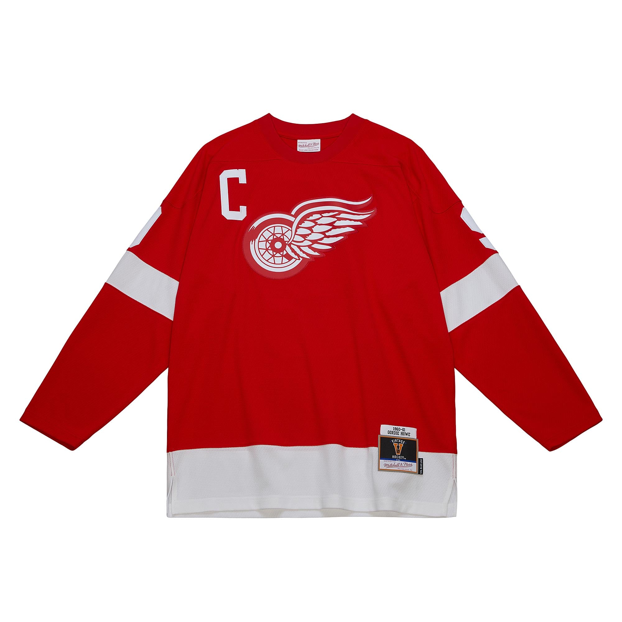 Jersey M&N NHL Dark Red Wings 1960 Gordie Howe