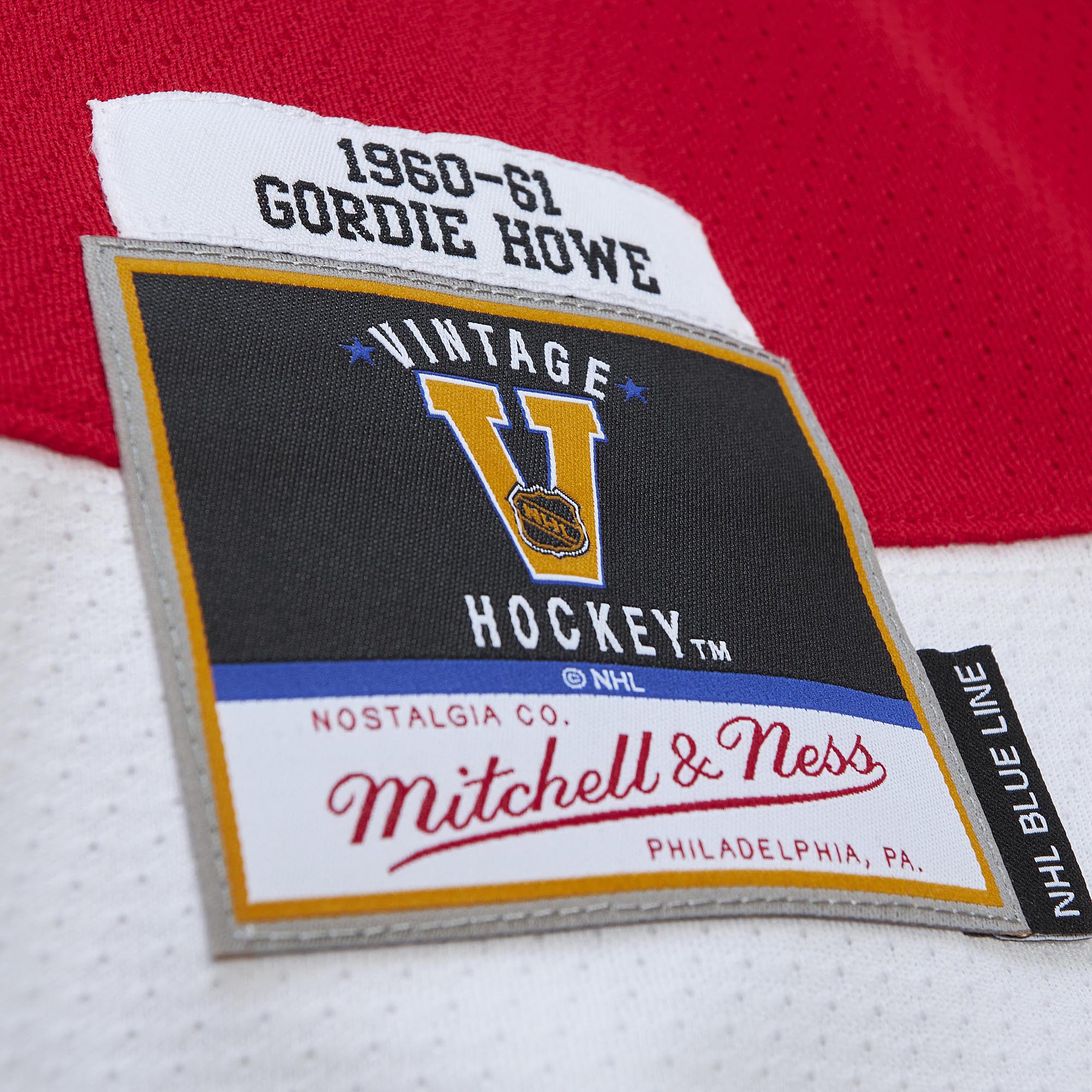 Jersey M&N NHL Dark Red Wings 1960 Gordie Howe