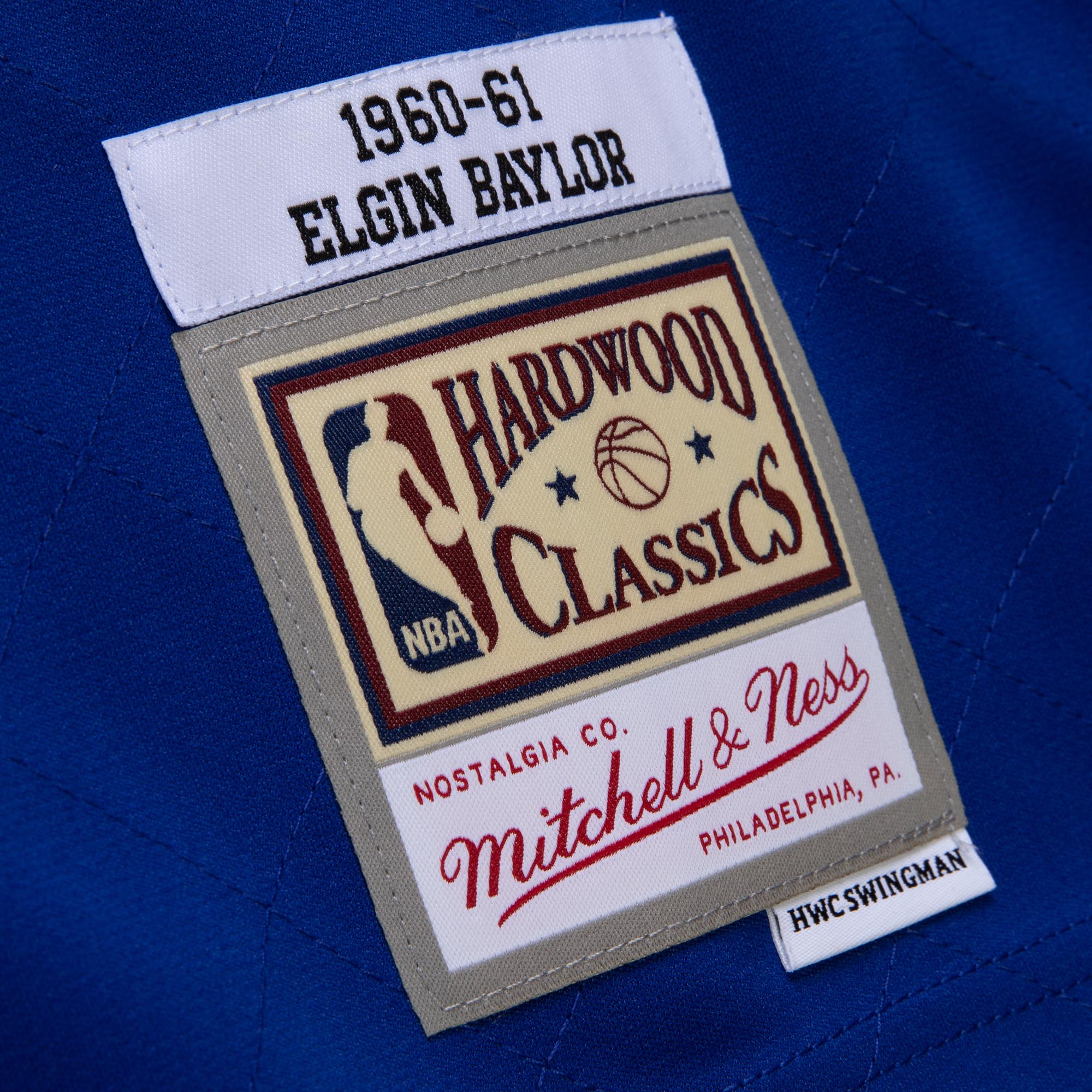 NBA 75th Anni Swingman Jersey Lakers 1960 Elgin Baylor