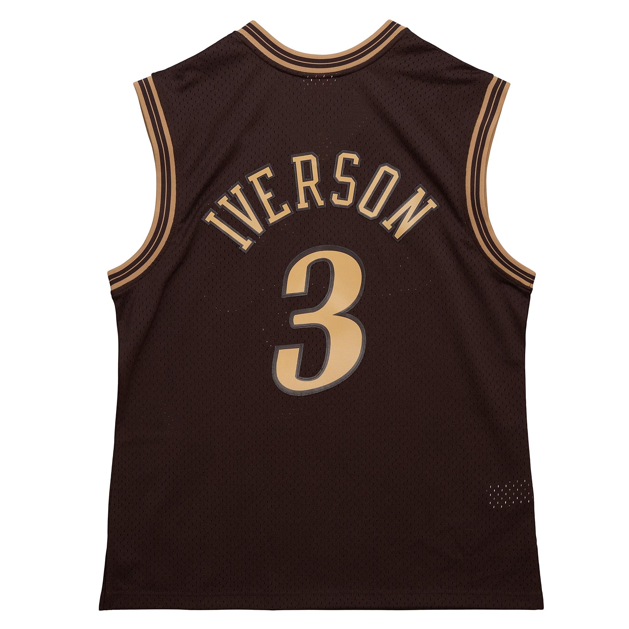 NBA Lux Brown Swingman Jersey 76ers 2000 Allen Iverson