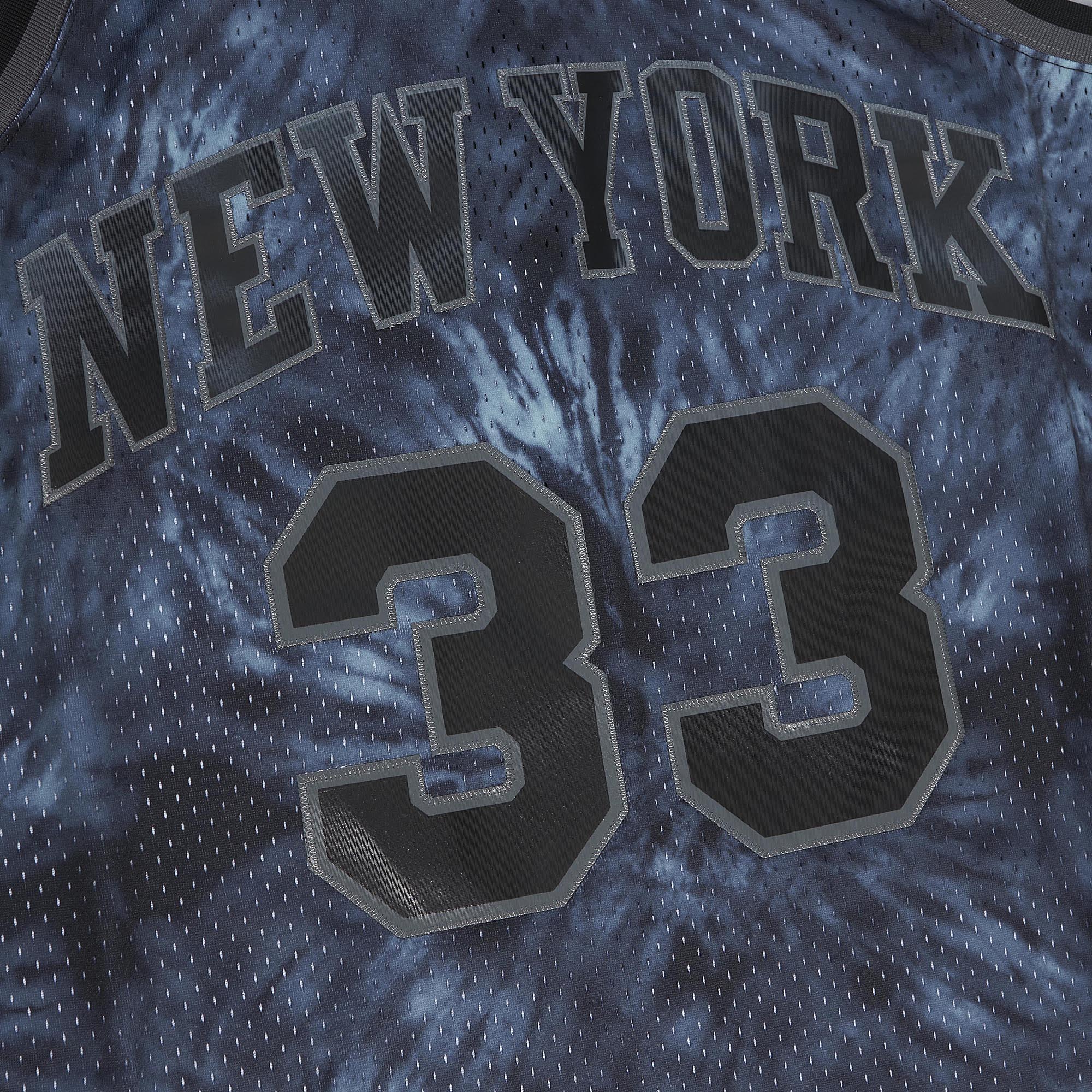 NBA Black Tie Dye Swingman Jersey Knicks 1991 Patrick Ewing