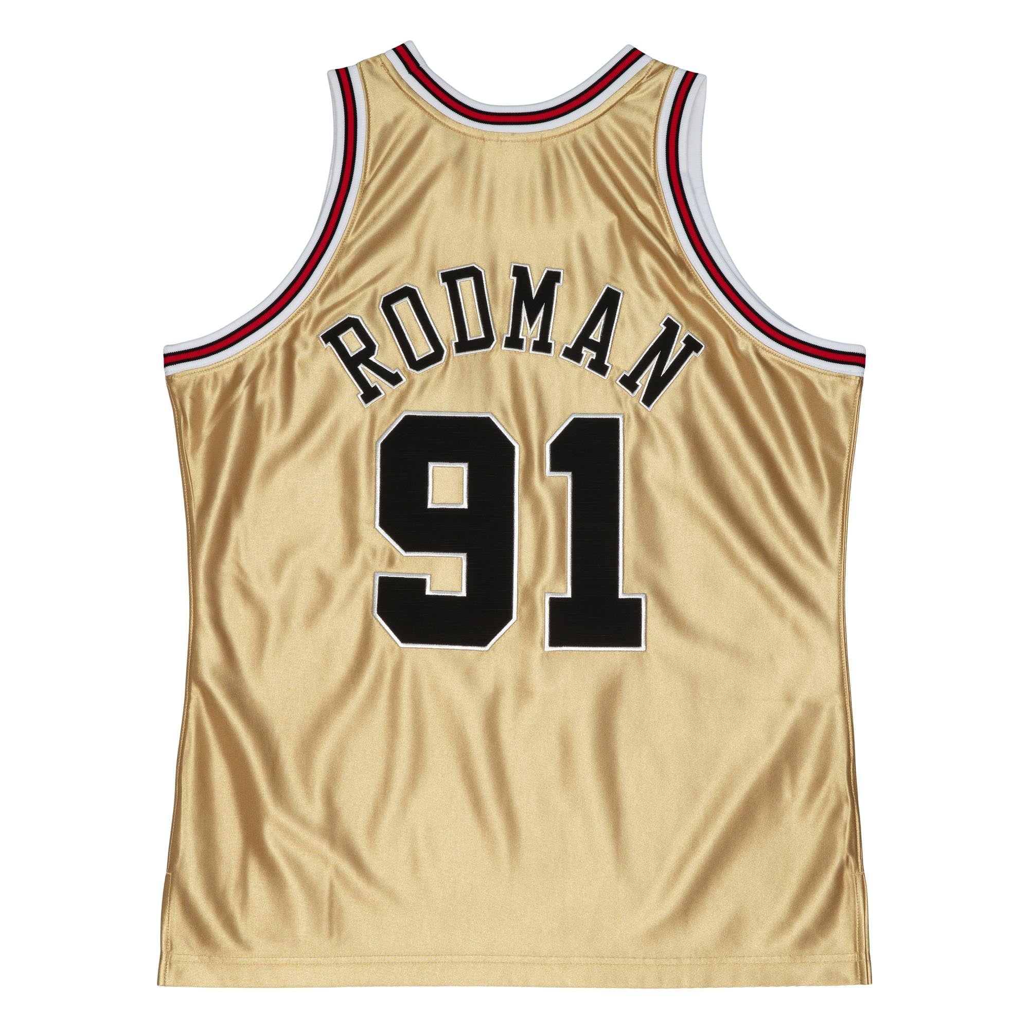 NBA 75th Gold Swingman Jersey Bulls 1997 Dennis Rodman