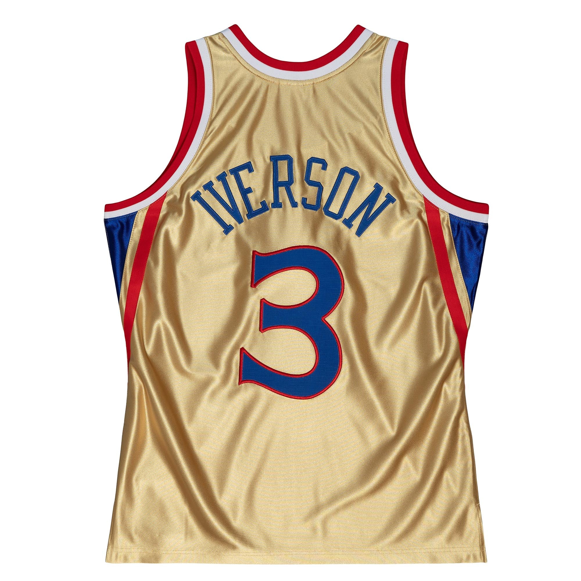 NBA 75th Gold Swingman Jersey 76ers 1996 Allen Iverson