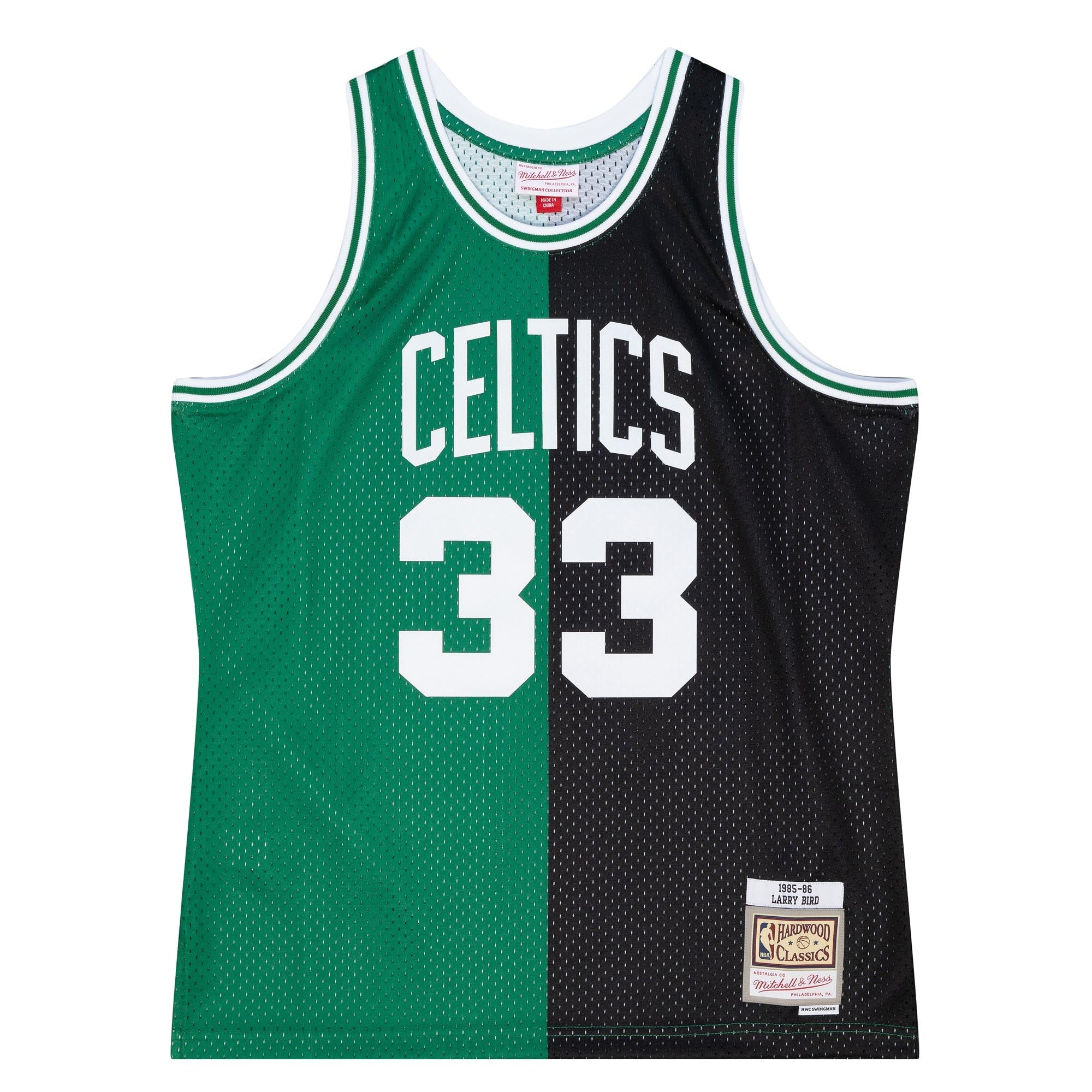 NBA Split Swingman Jersey Celtics 1985 Larry Bird
