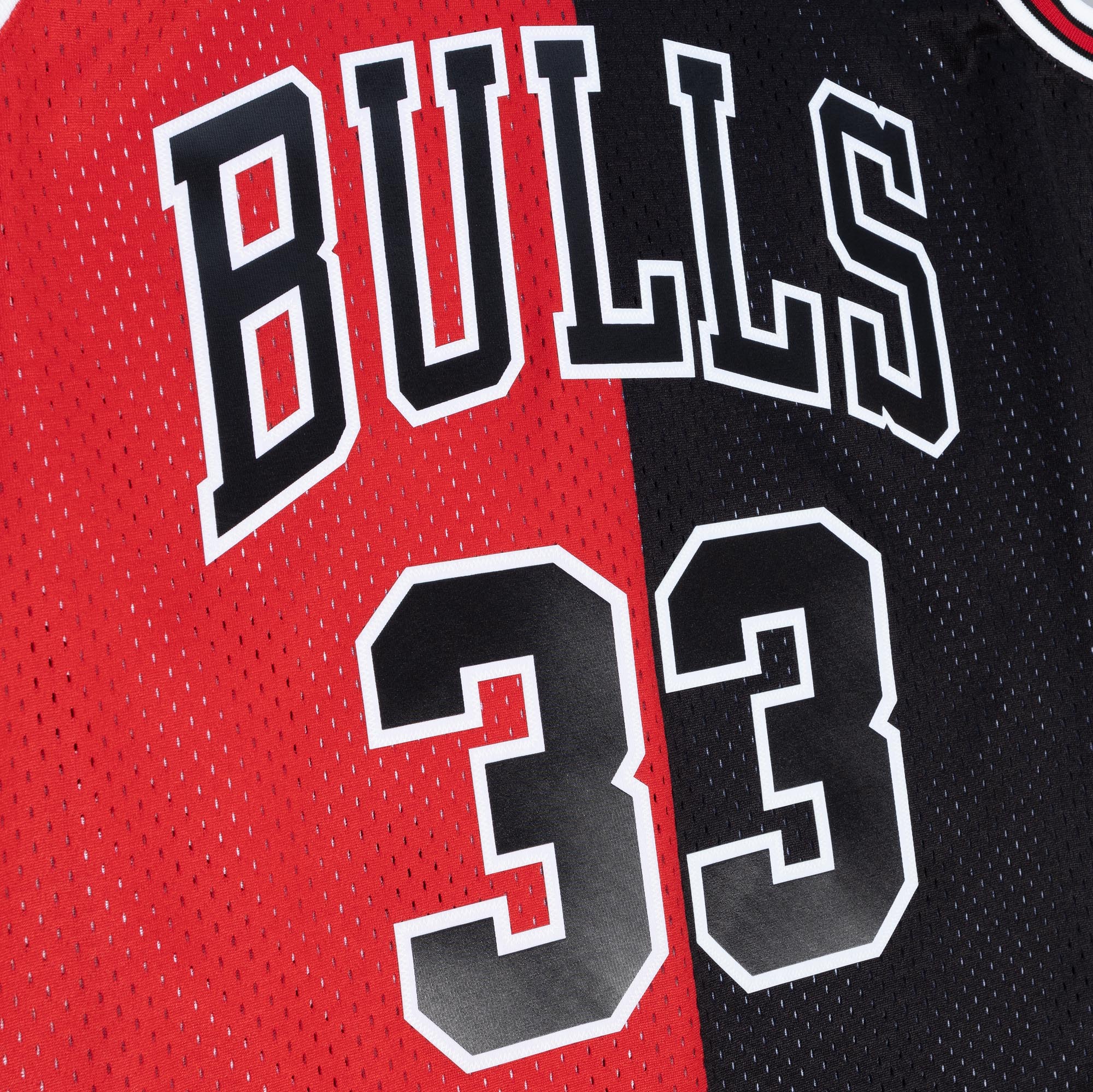 NBA Split Swingman Jersey Bulls 1997 Scottie Pippen