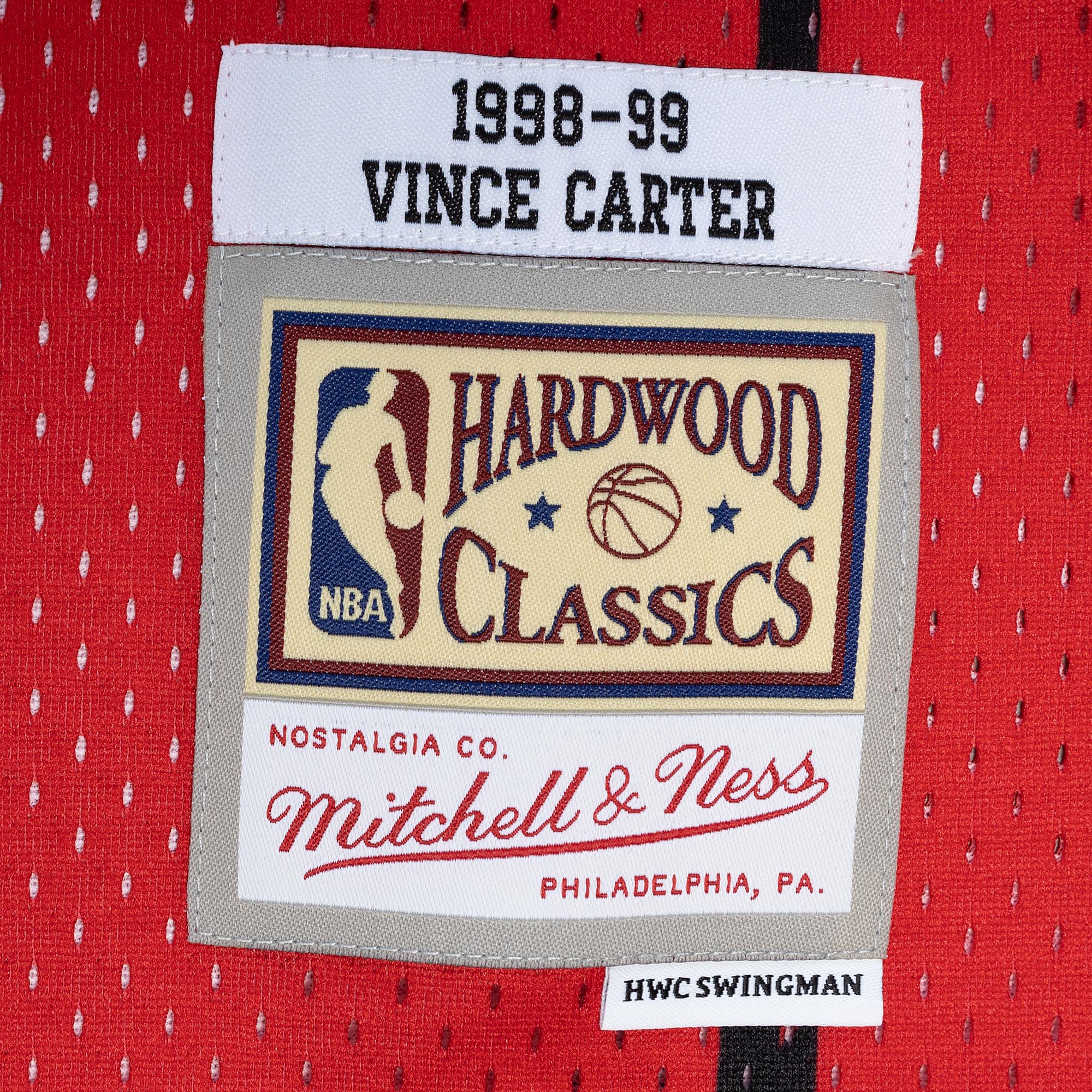 NBA Split Swingman Jersey Raptors 1998 Vince Carter