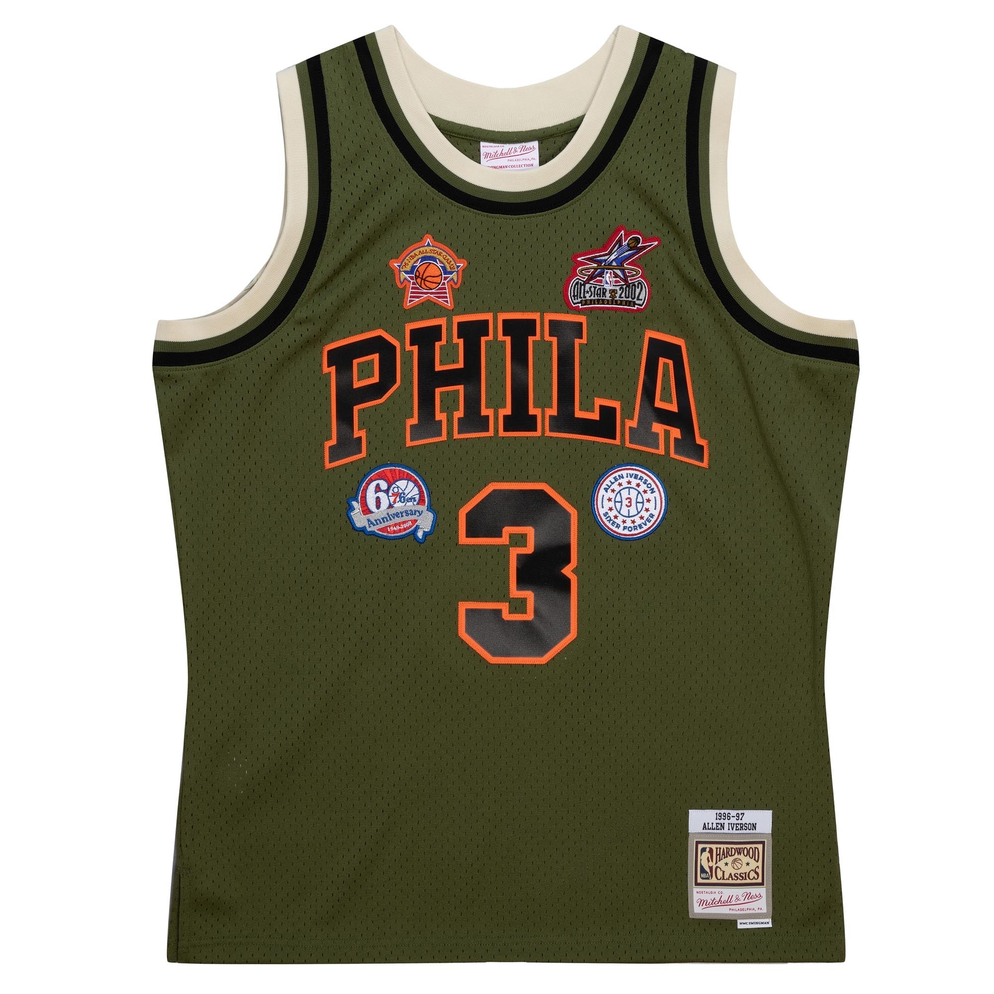 NBA Flight Swingman Jersey 76ers 1996 Allen Iverson