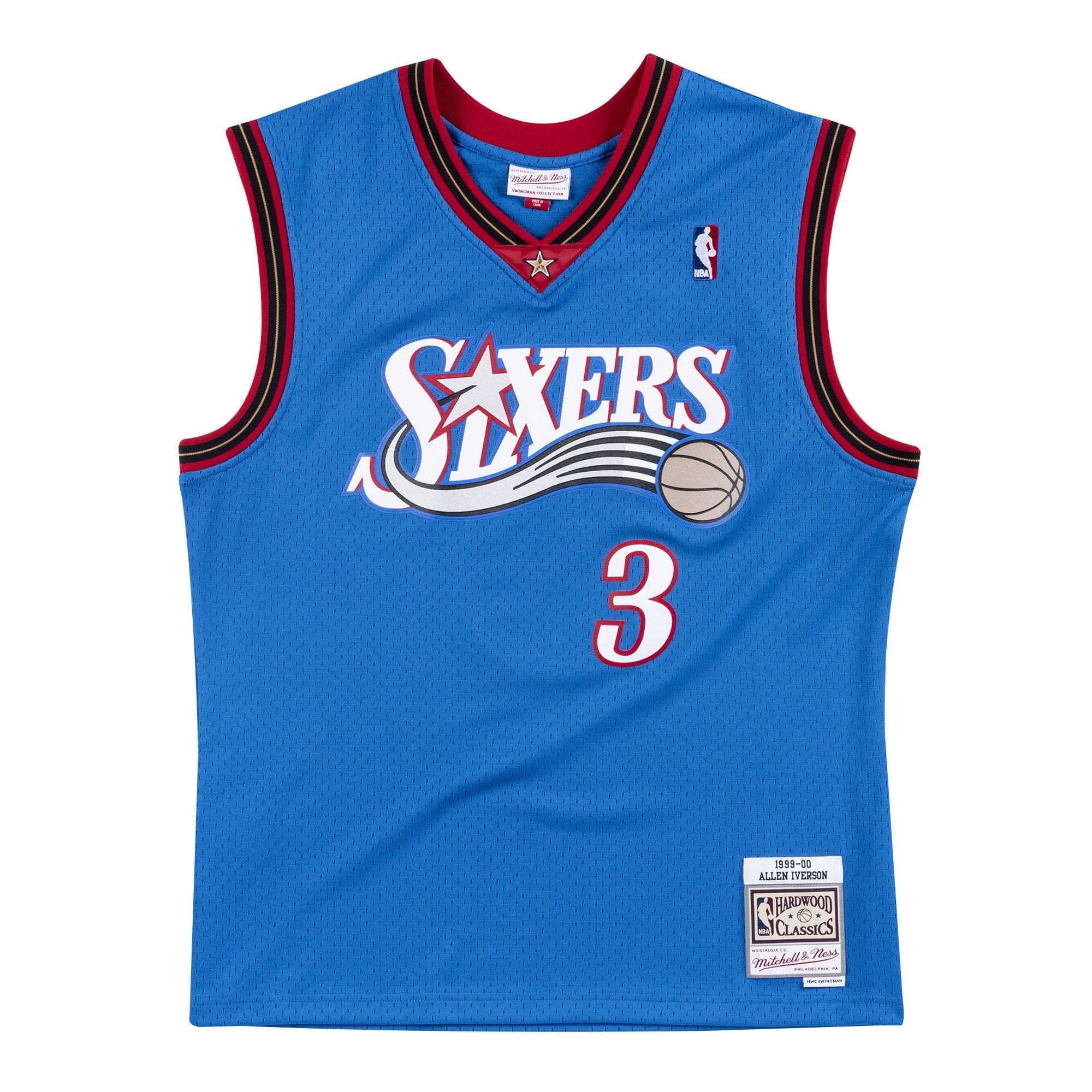 NBA Swingman Alternate Jersey 76ers 00 Allen Iverson