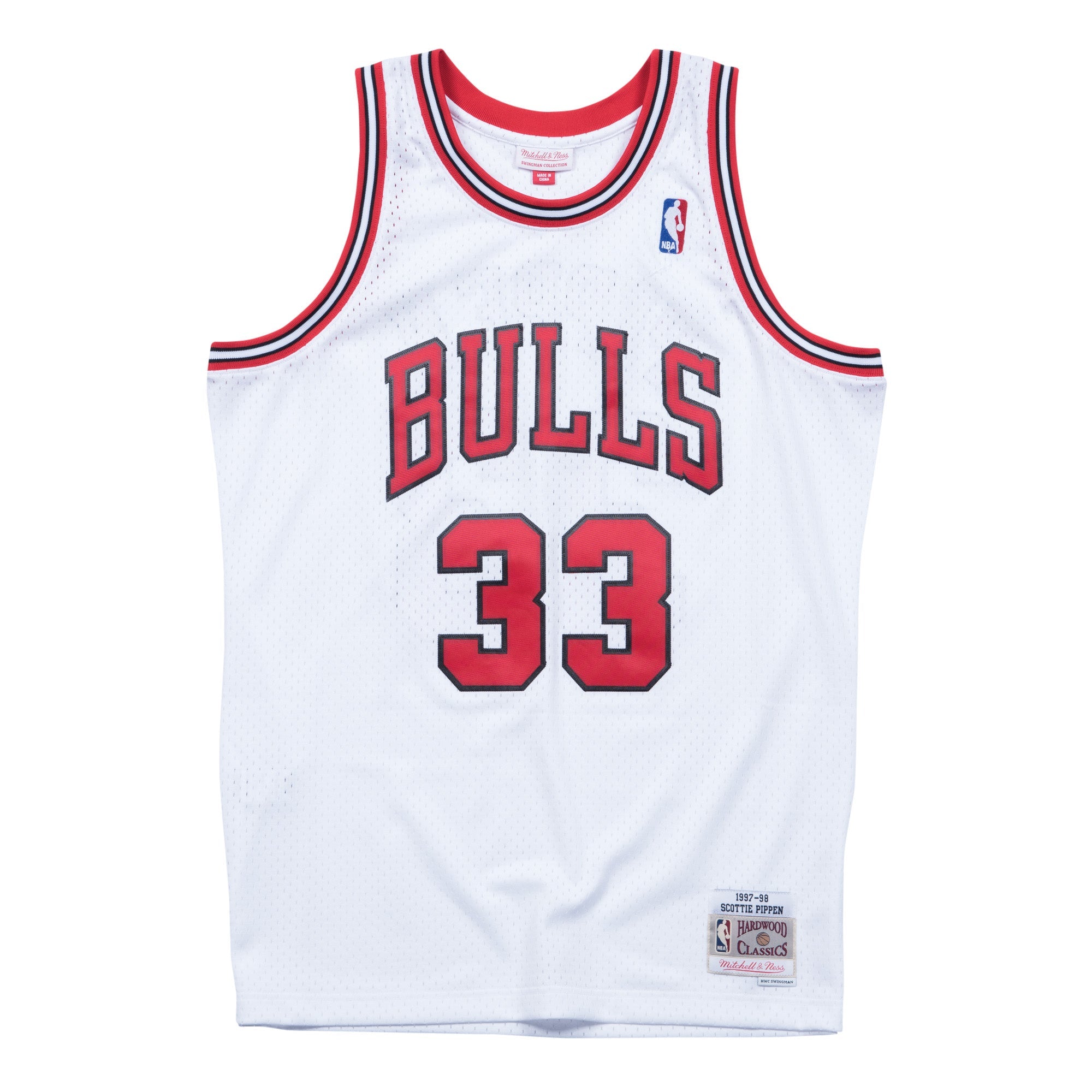 NBA Home Swingman Jersey Bulls 97-98 Scottie Pippen