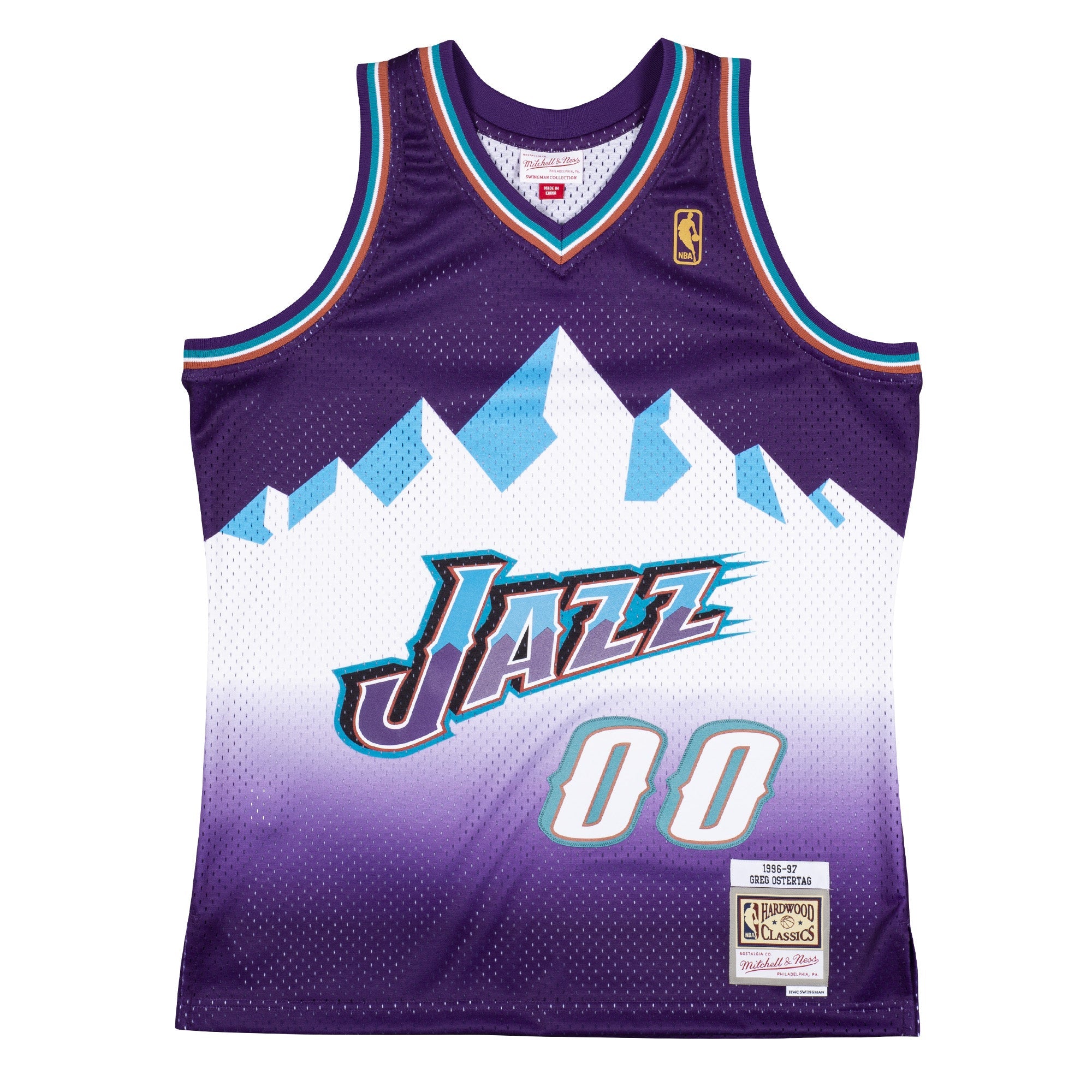 NBA Swingman Jersey Jazz 1996 Greg Ostertag