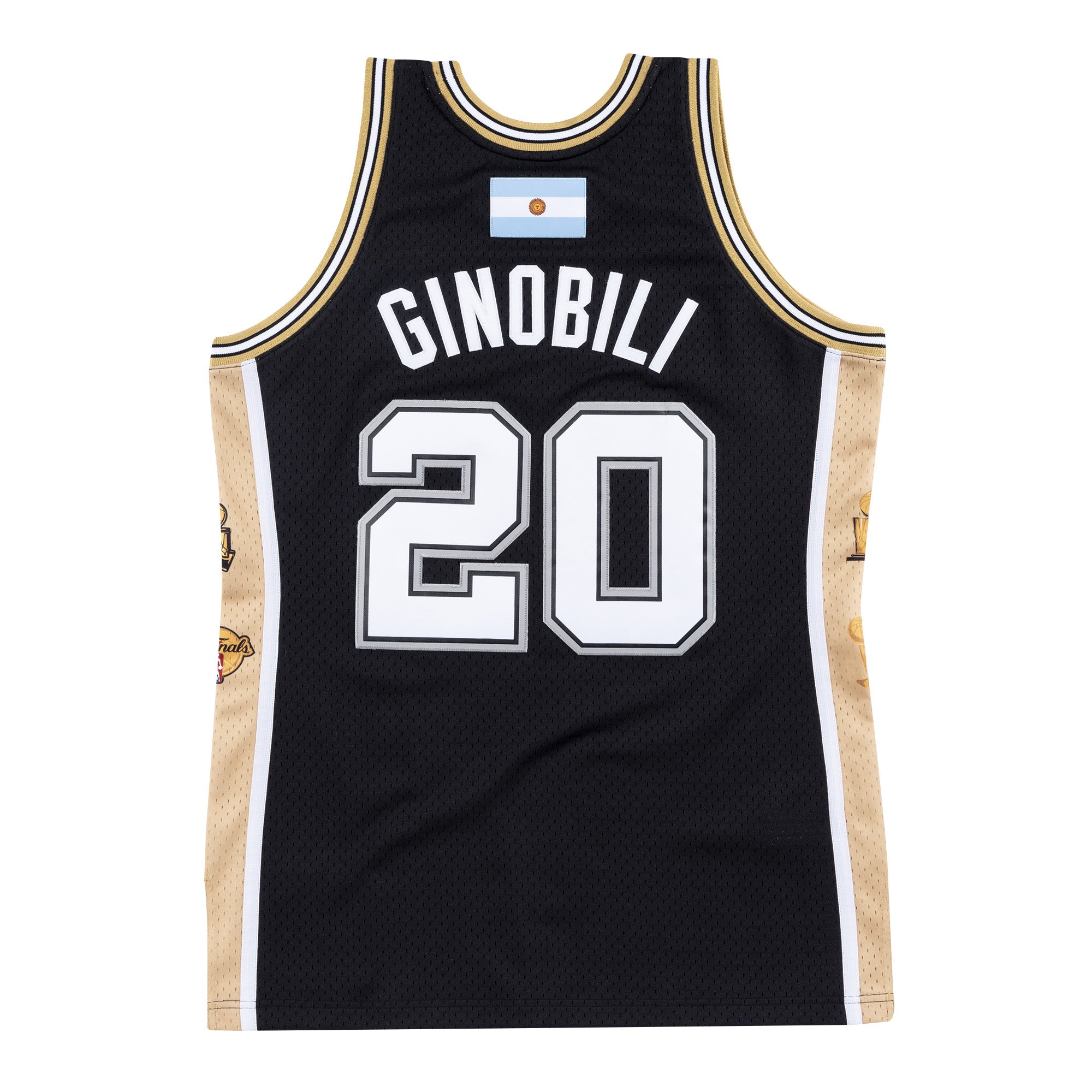 Jersey M&N NBA Swingman Spurs Retirement Manu Ginobili