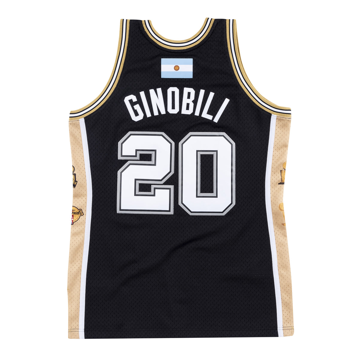 Jersey M&N NBA Swingman Spurs Retirement Manu Ginobili