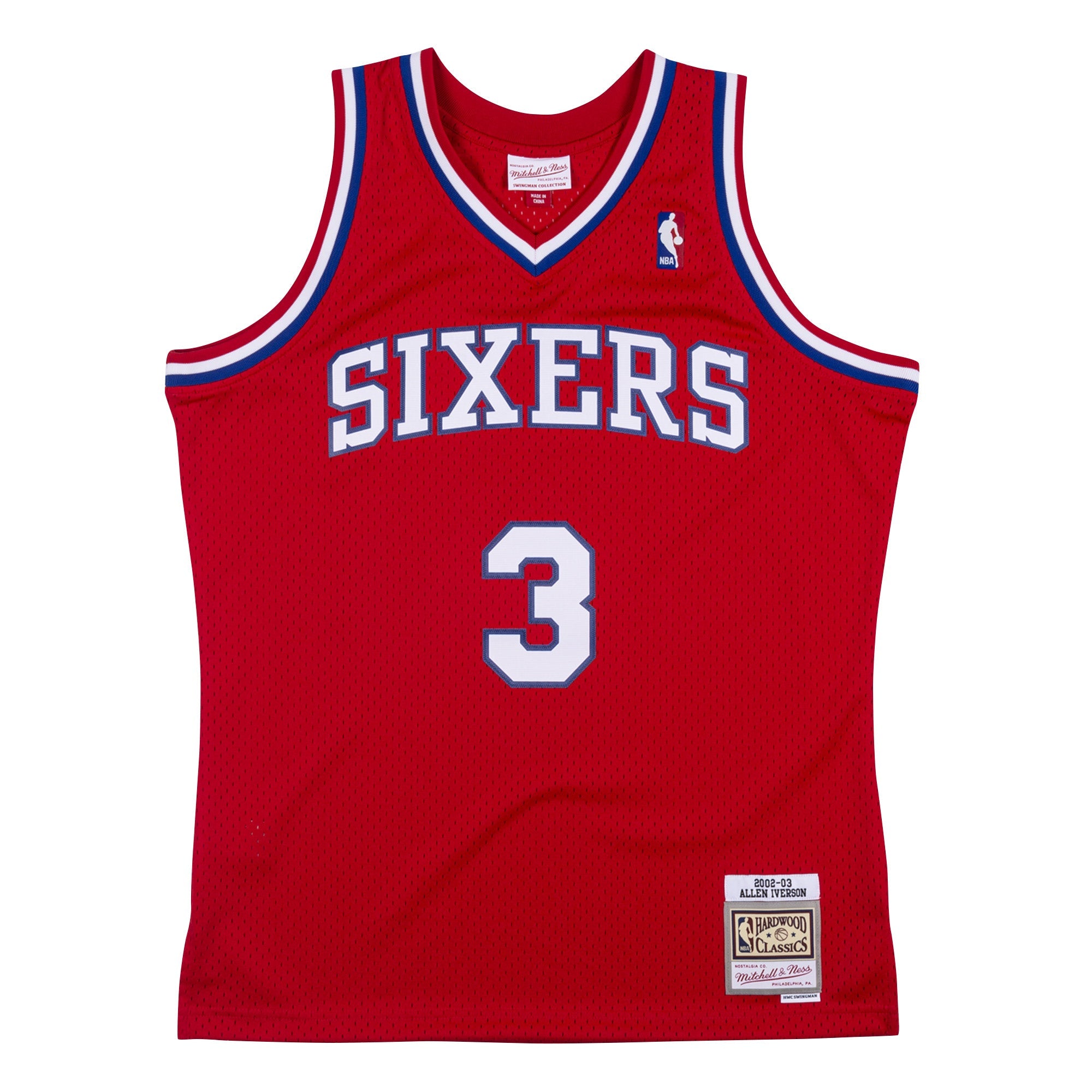NBA Swingman Jersey 76ers 02 Allen Iverson