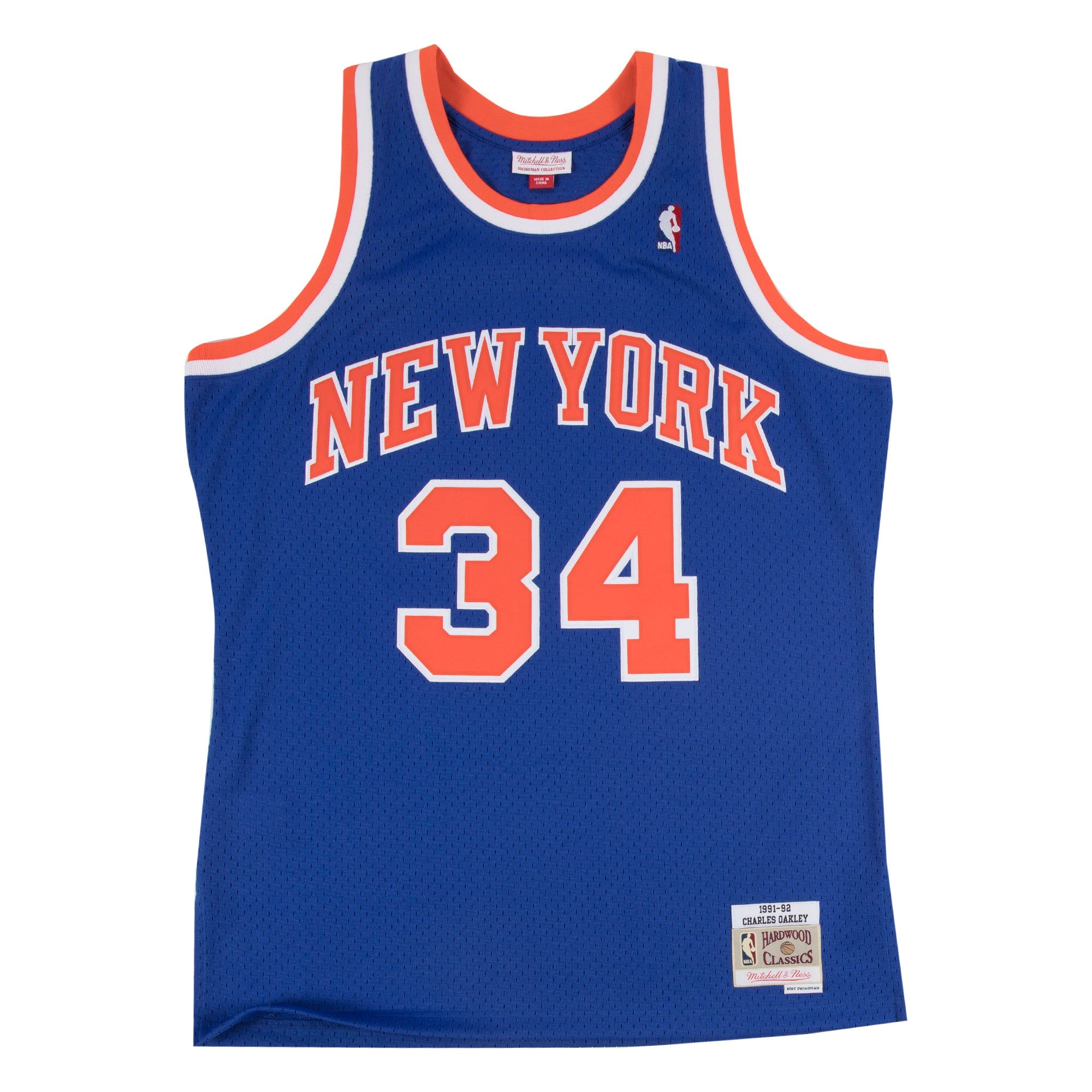 NBA Swingman Road Jersey Knicks 91 Charles Oakley