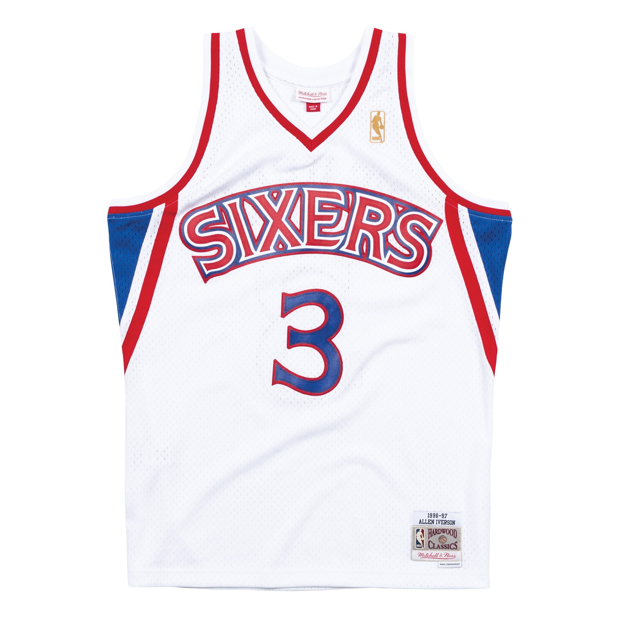 NBA Swingman Home Jersey 76ers 96 Allen Iverson