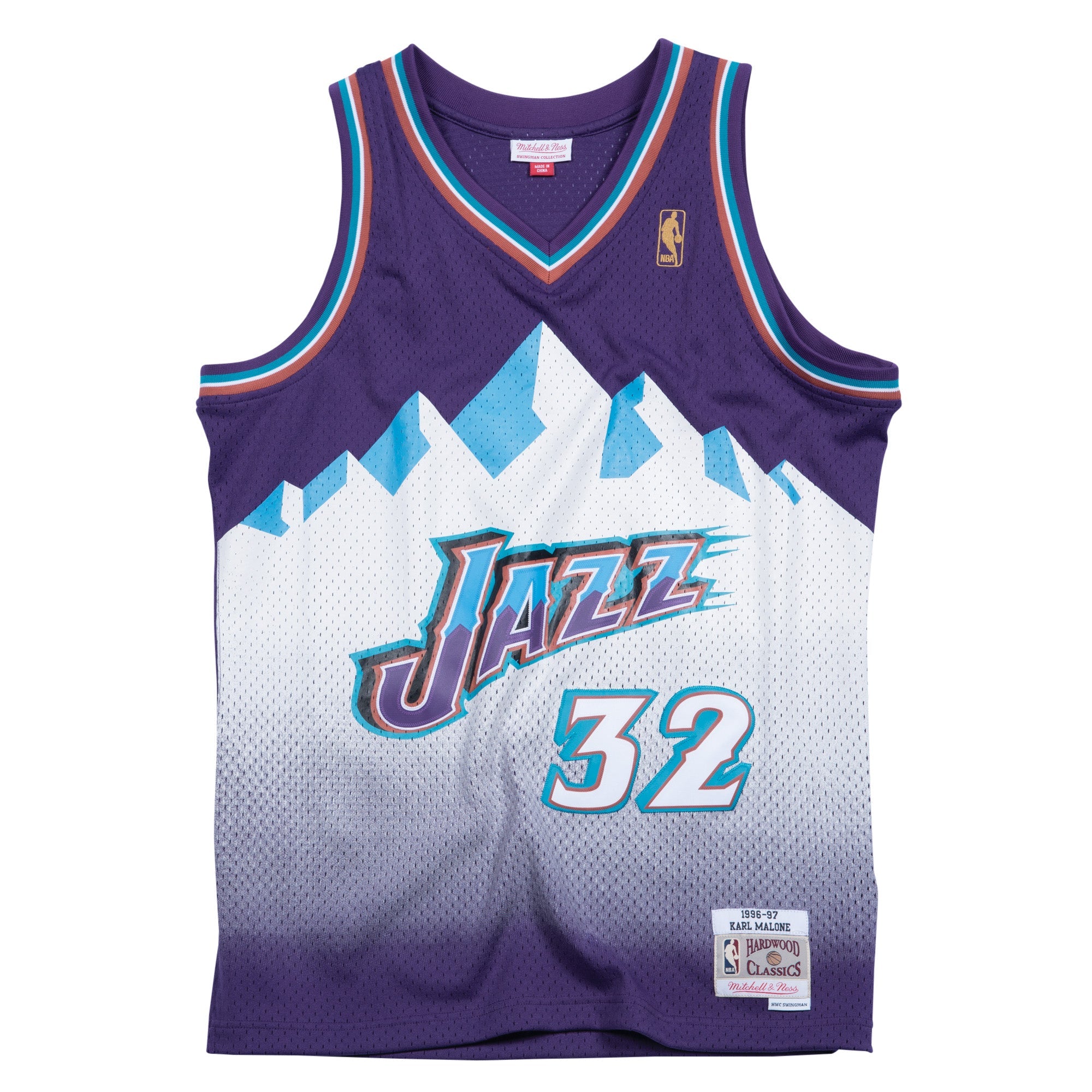 NBA Swingman Road Jersey Jazz 96 Karl Malone