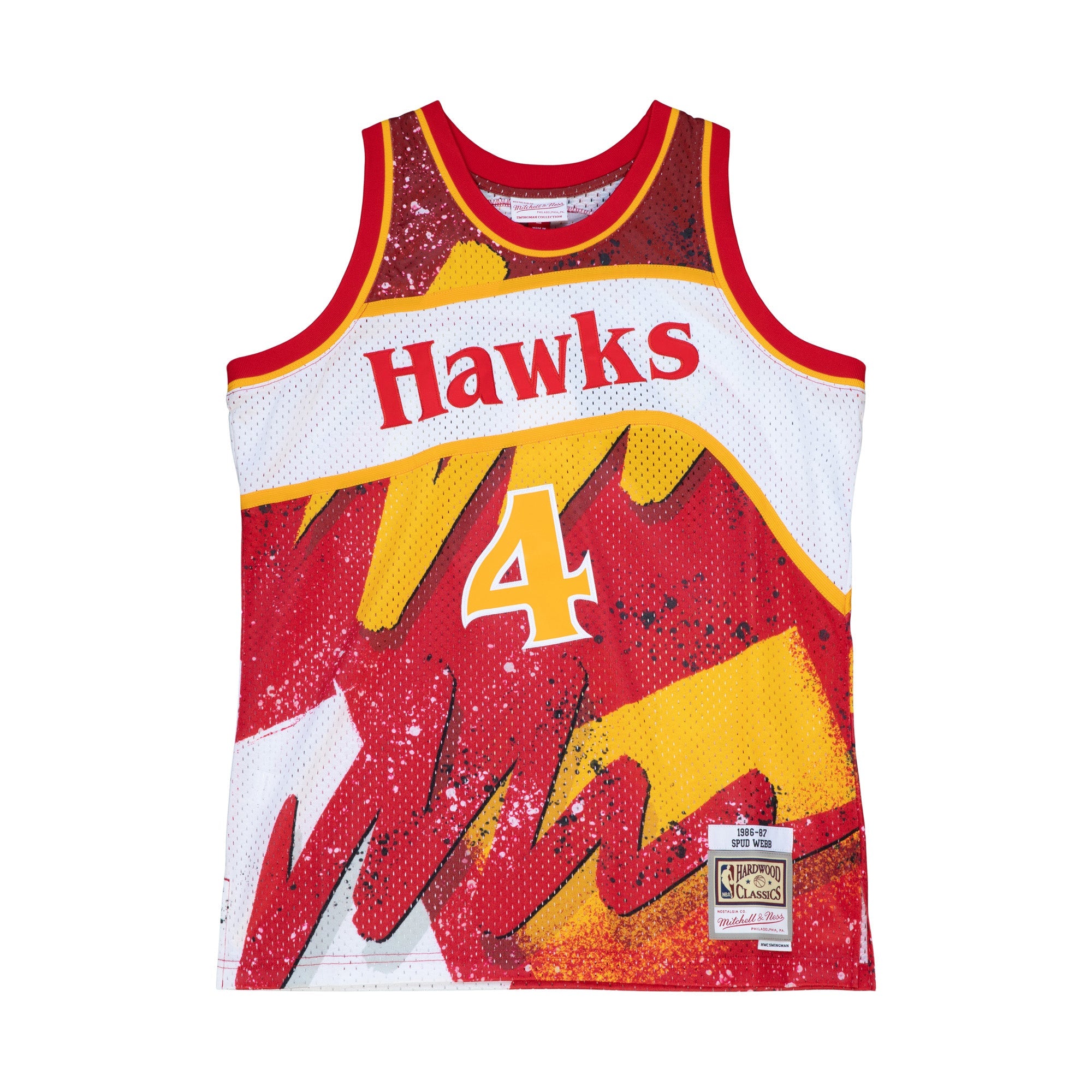 NBA Hyper Hoops Swingman Jersey Hawks 1986 Spud Webb