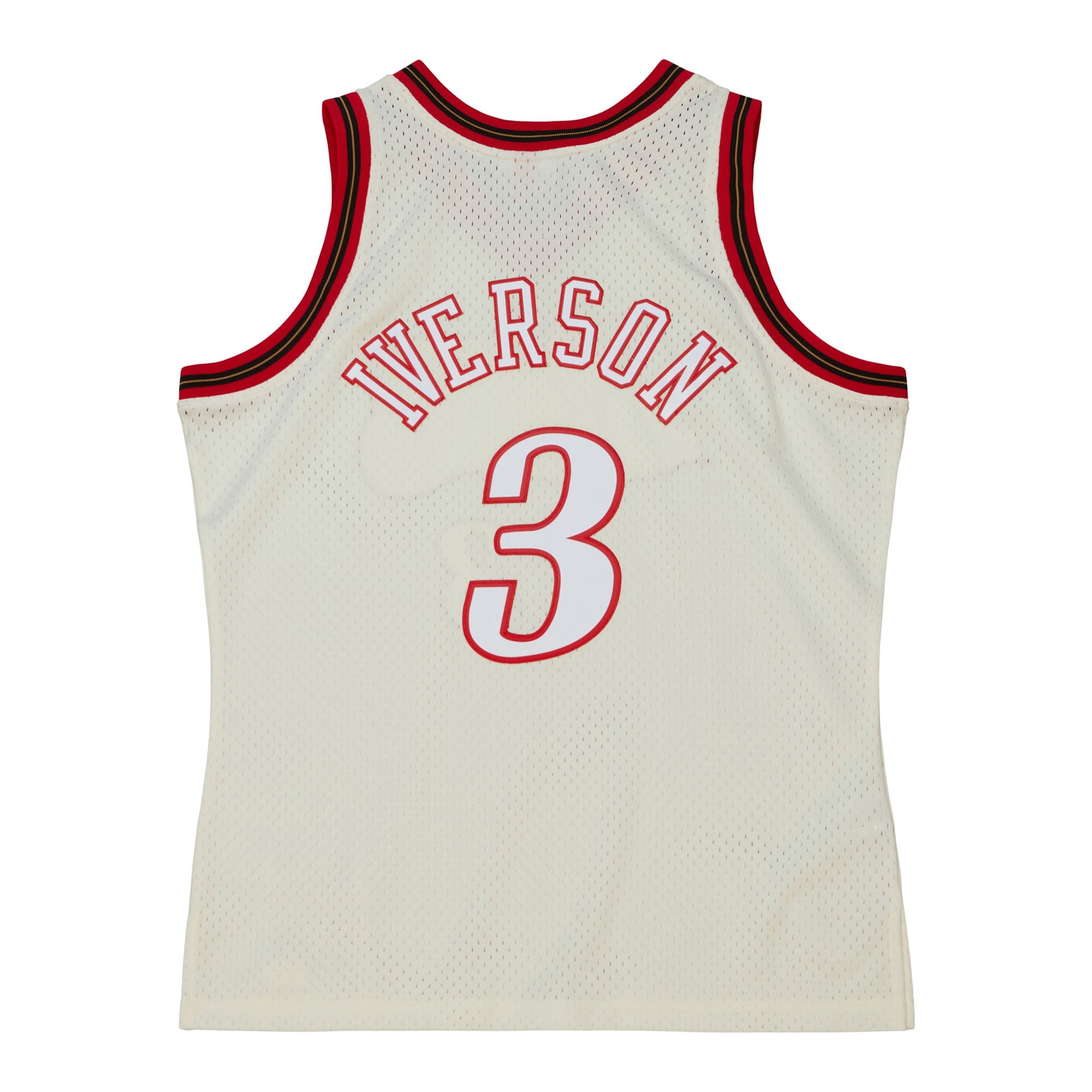 NBA Cream Team Color Swingman Jersey 76ers 1997 Allen Iverson