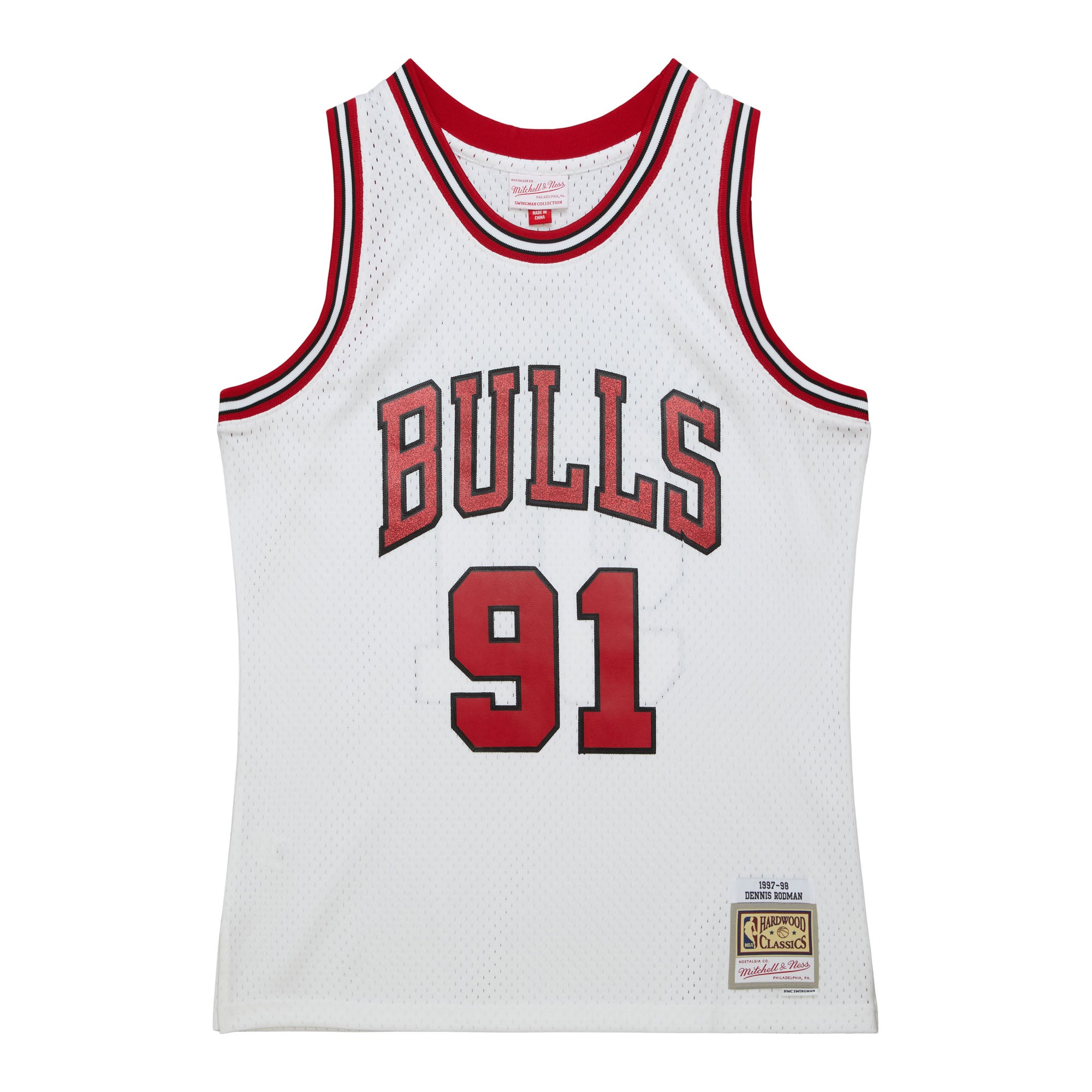 NBA Glitter Swingman Jersey Bulls 1997 Dennis Rodman