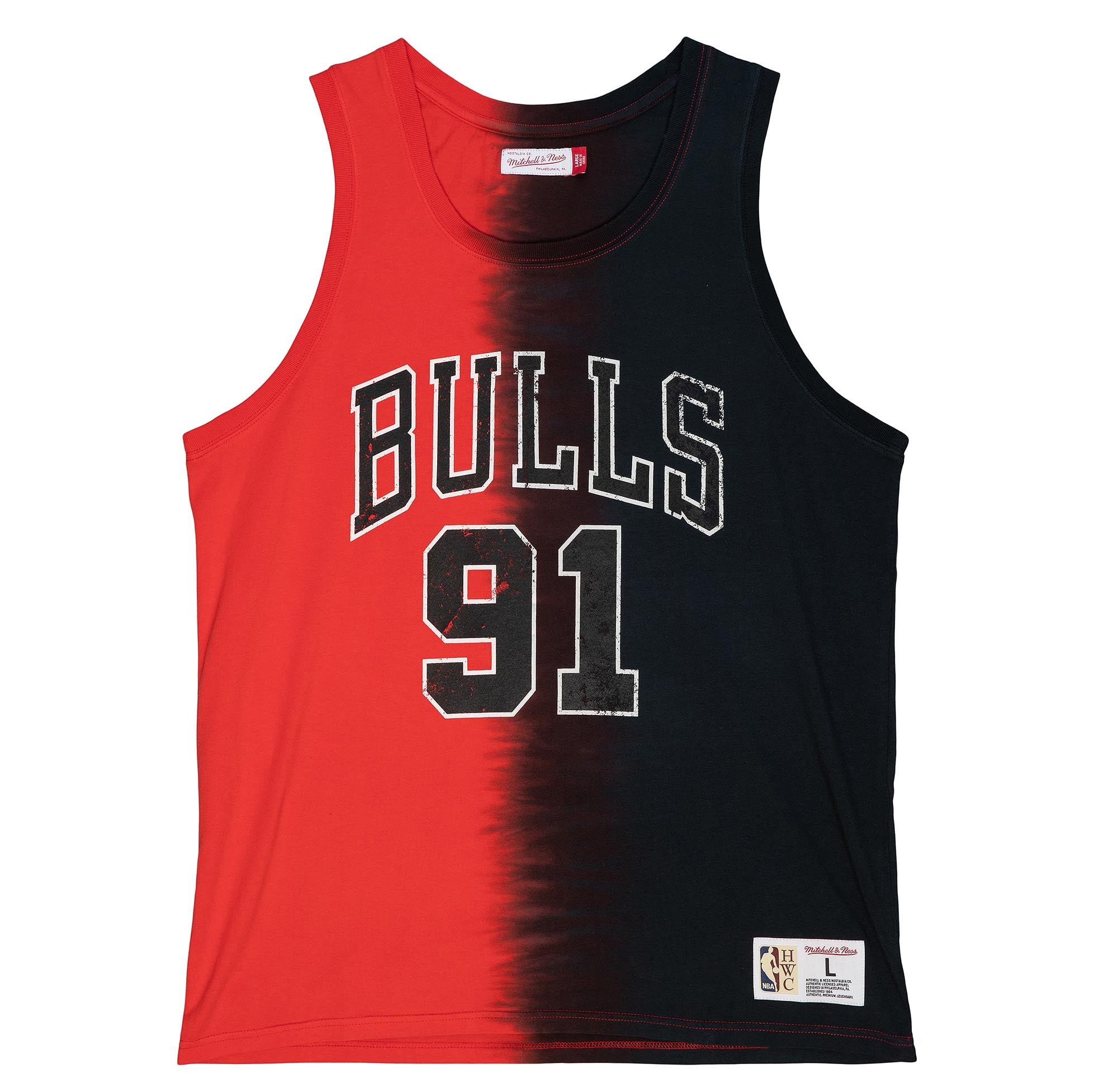 NBA Tie Dye Cotton N&N Tank Bulls Dennis Rodman