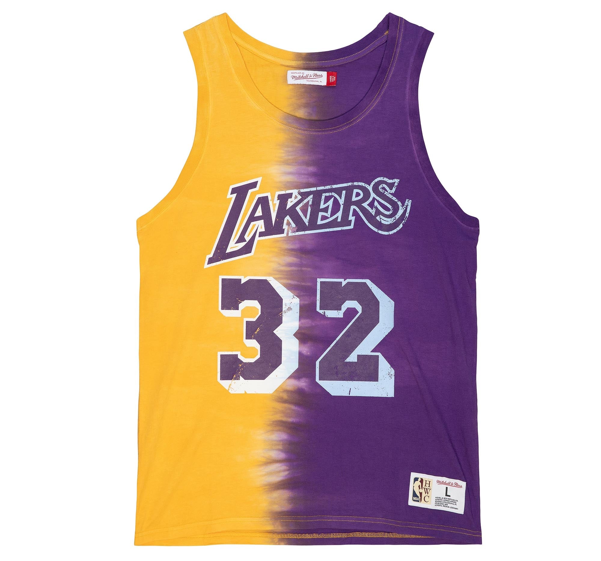 NBA Tie Dye Cotton N&N Tank Lakers 1984 Magic Johnson