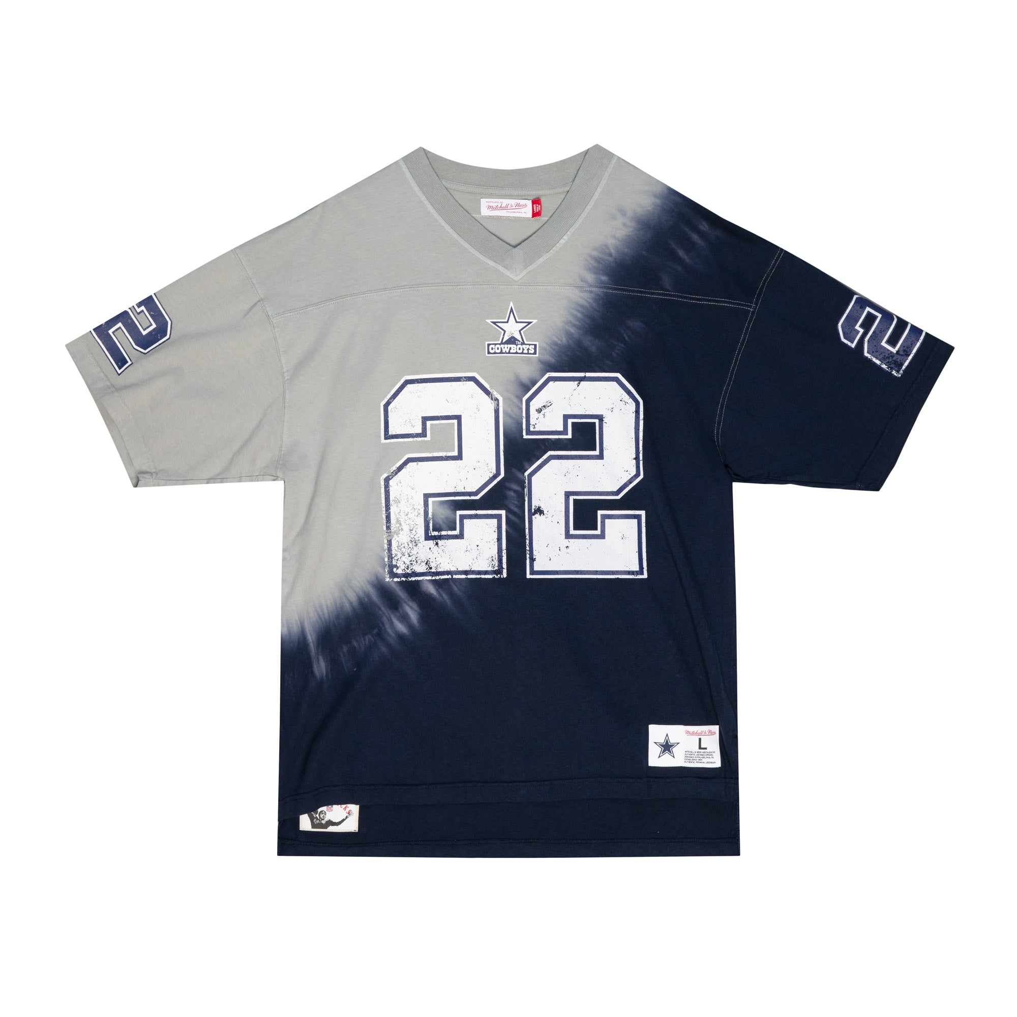 Playera NFL N&N S/S Tie Dye Top Cowboys Emmitt Smith NFC