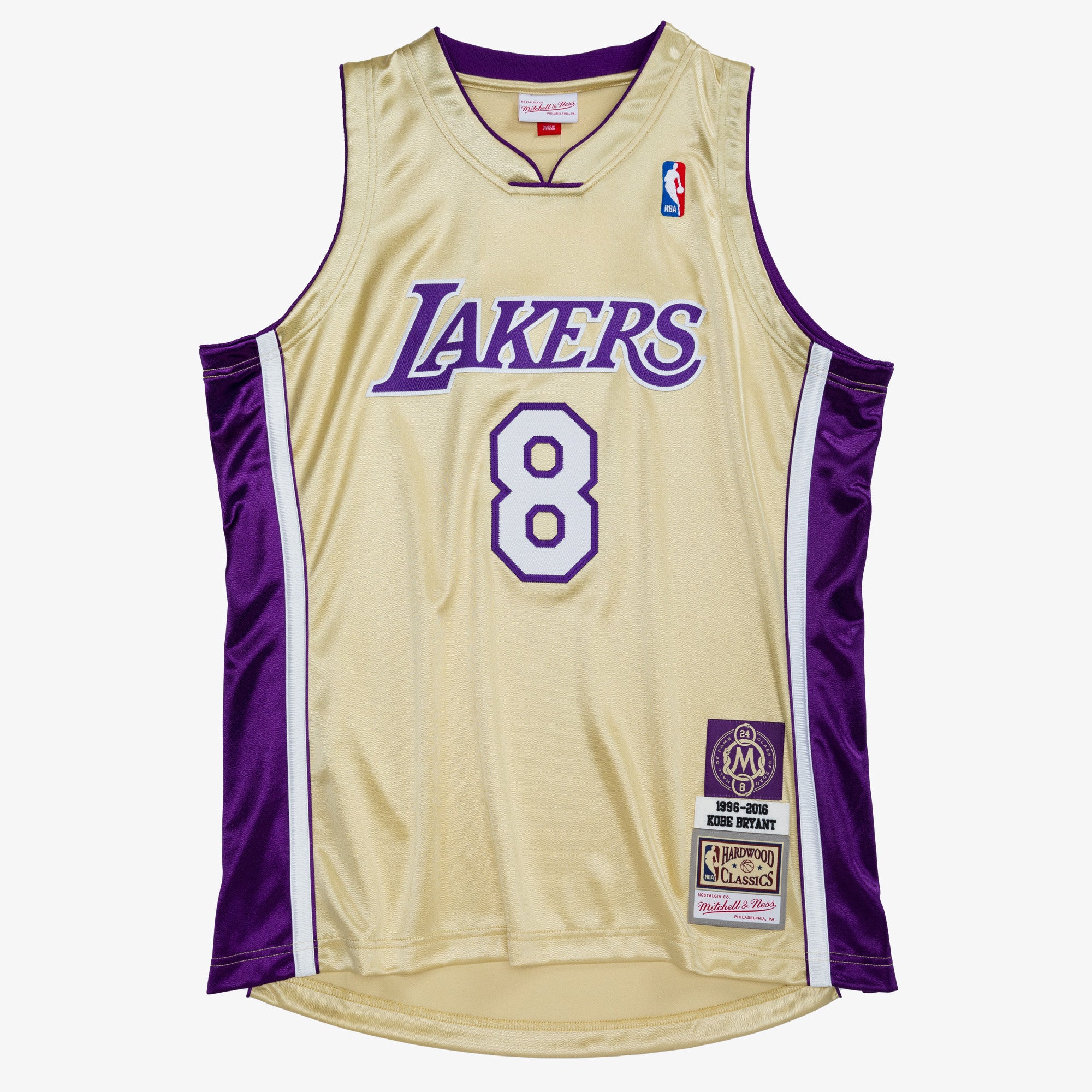 NBA Authentic Jersey Lakers 1996 Kobe Bryant Gold 96
