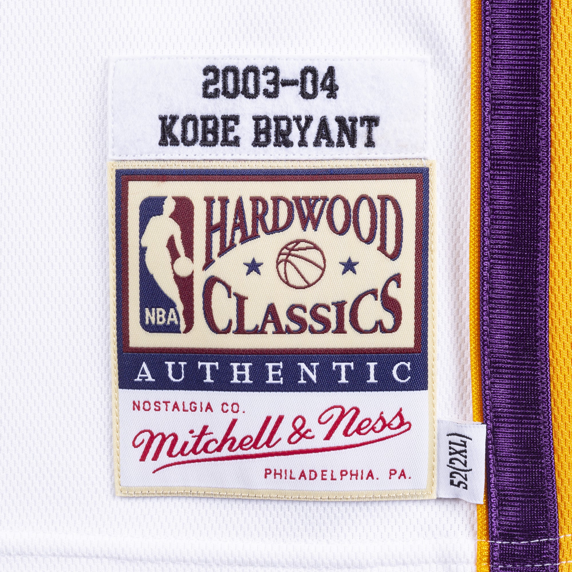 NBA Authentic Jersey 2003-04 Alternate Lakers Kobe Bryant Wht