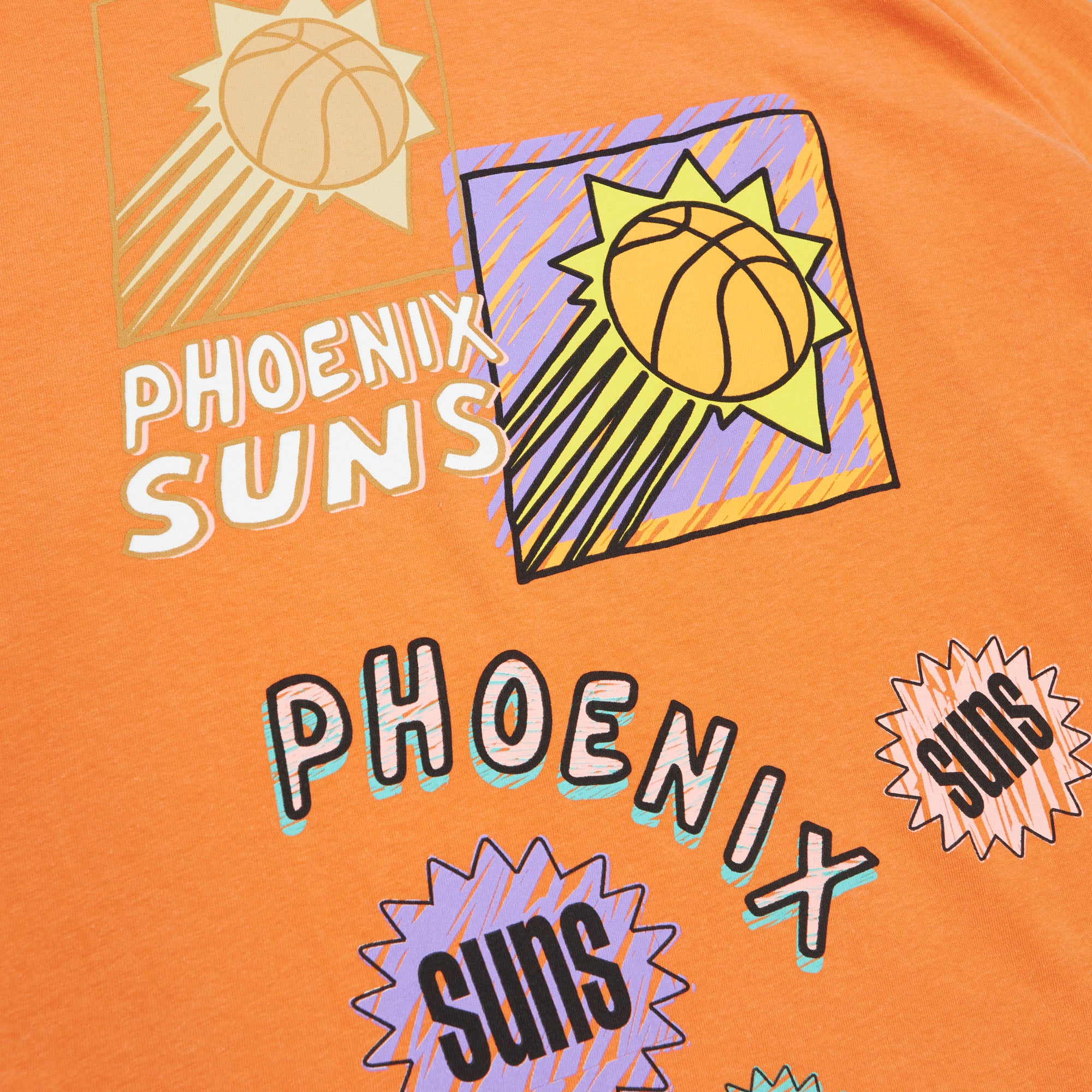 NBA SIDEWALK SKETCH LS TEE HWC SUNS